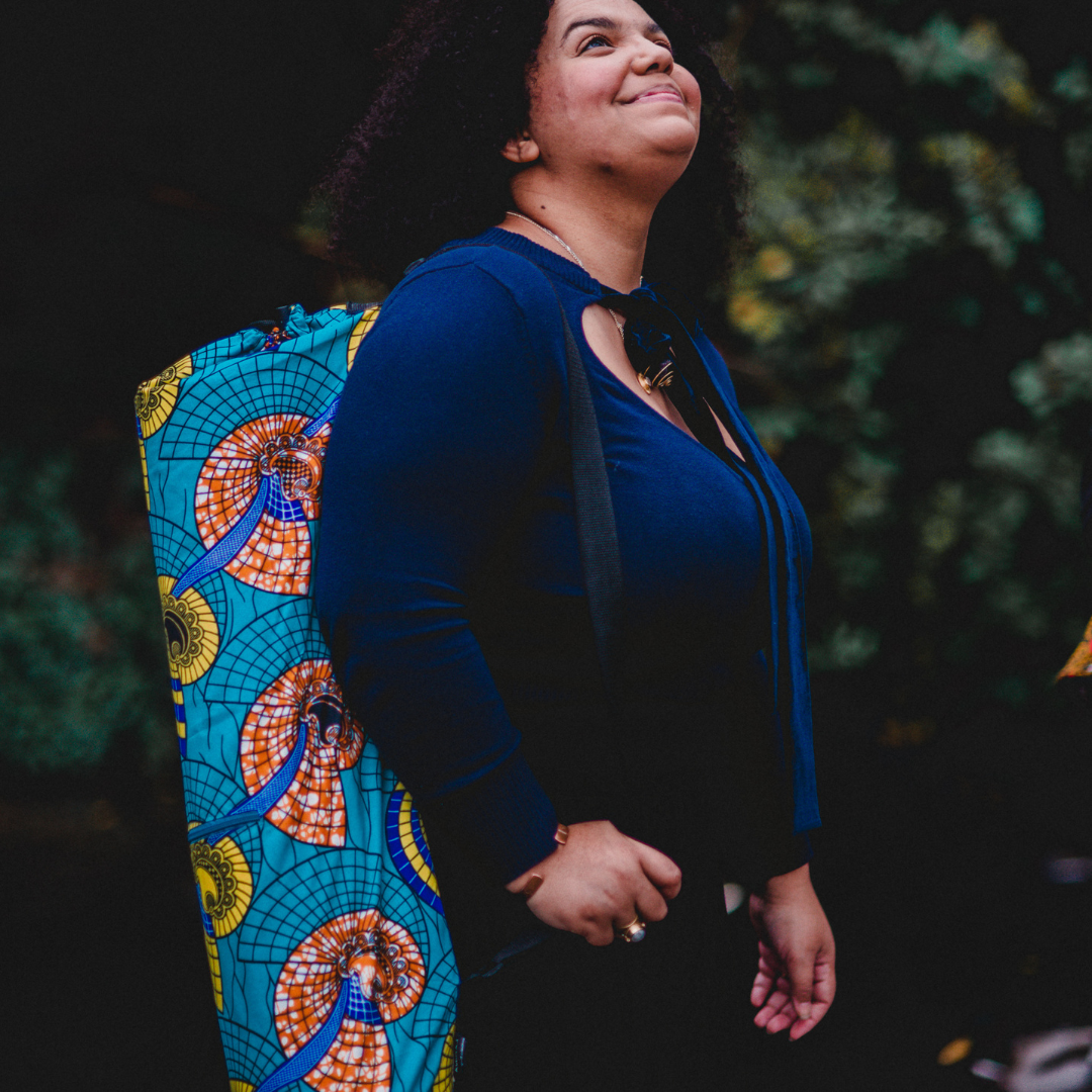 Yoga Bag Nautilus Sky Blue Seashells