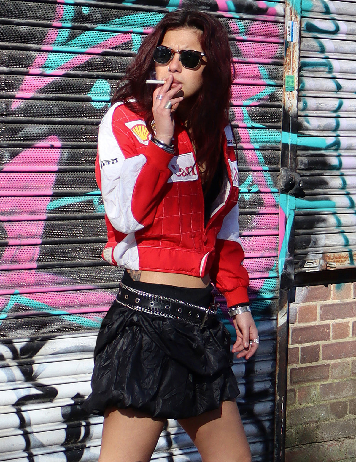 Grand Table Layered Bubble Skirt in Black