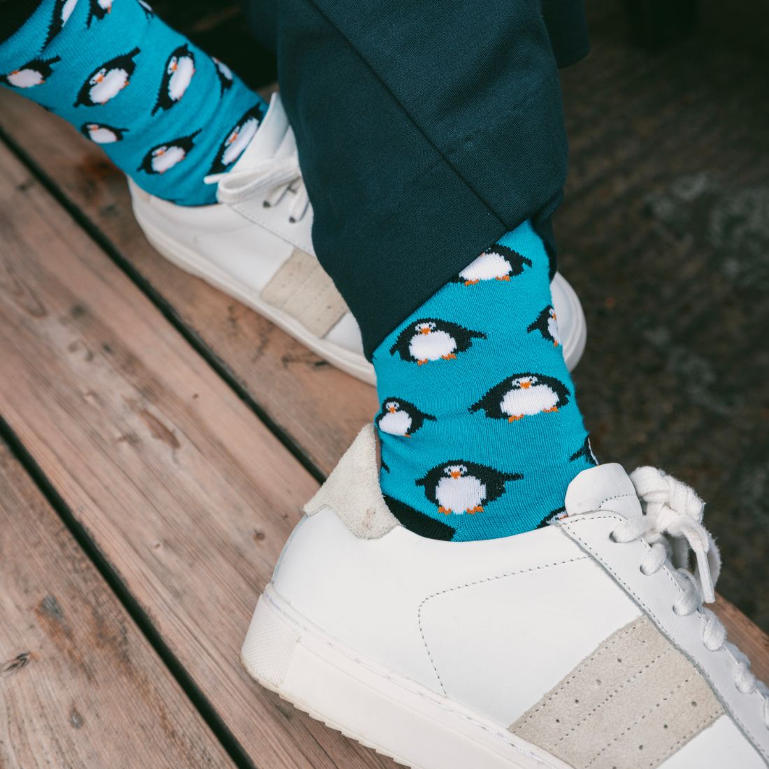 Penguin Matching Bamboo Socks for Adults and Children