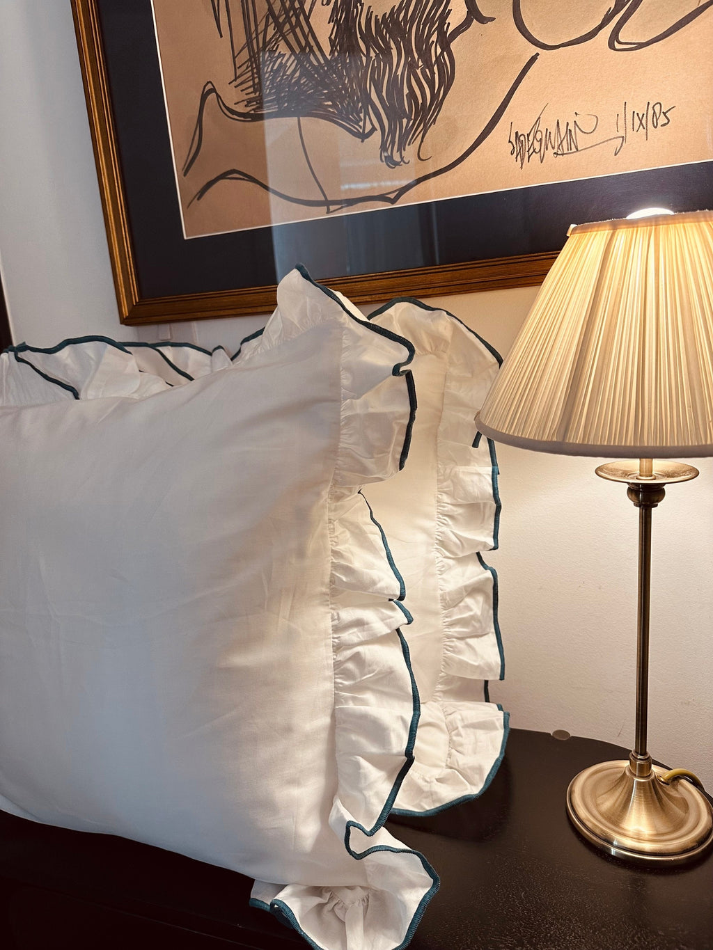 Provence Teal Pillowcase Pair