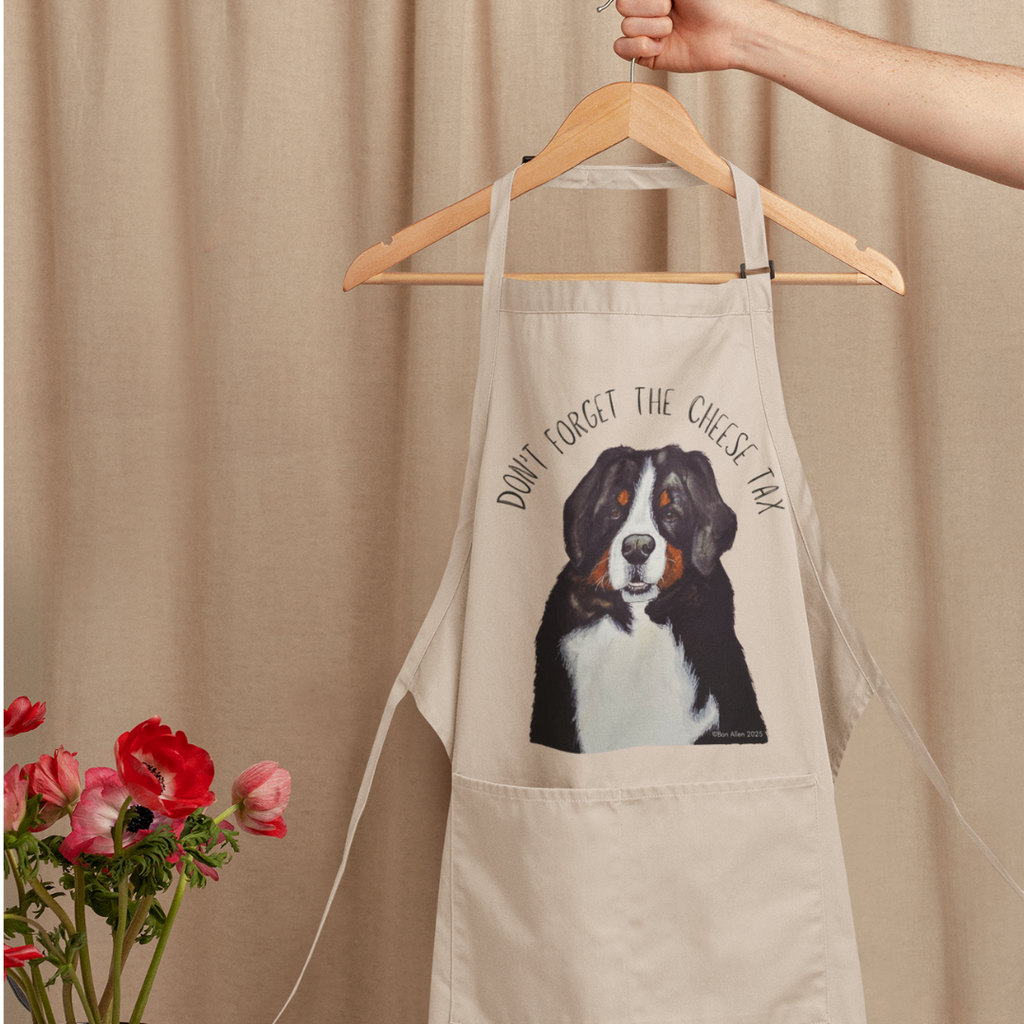 Kitchen Patrol Apron for Bernese Mountain Dog Lovers