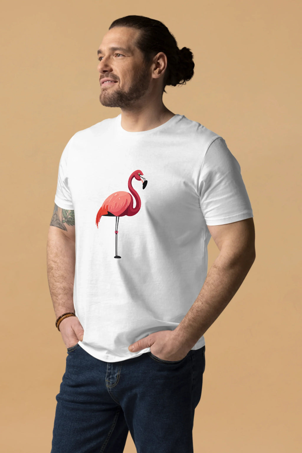Flamingo T-Shirt in White