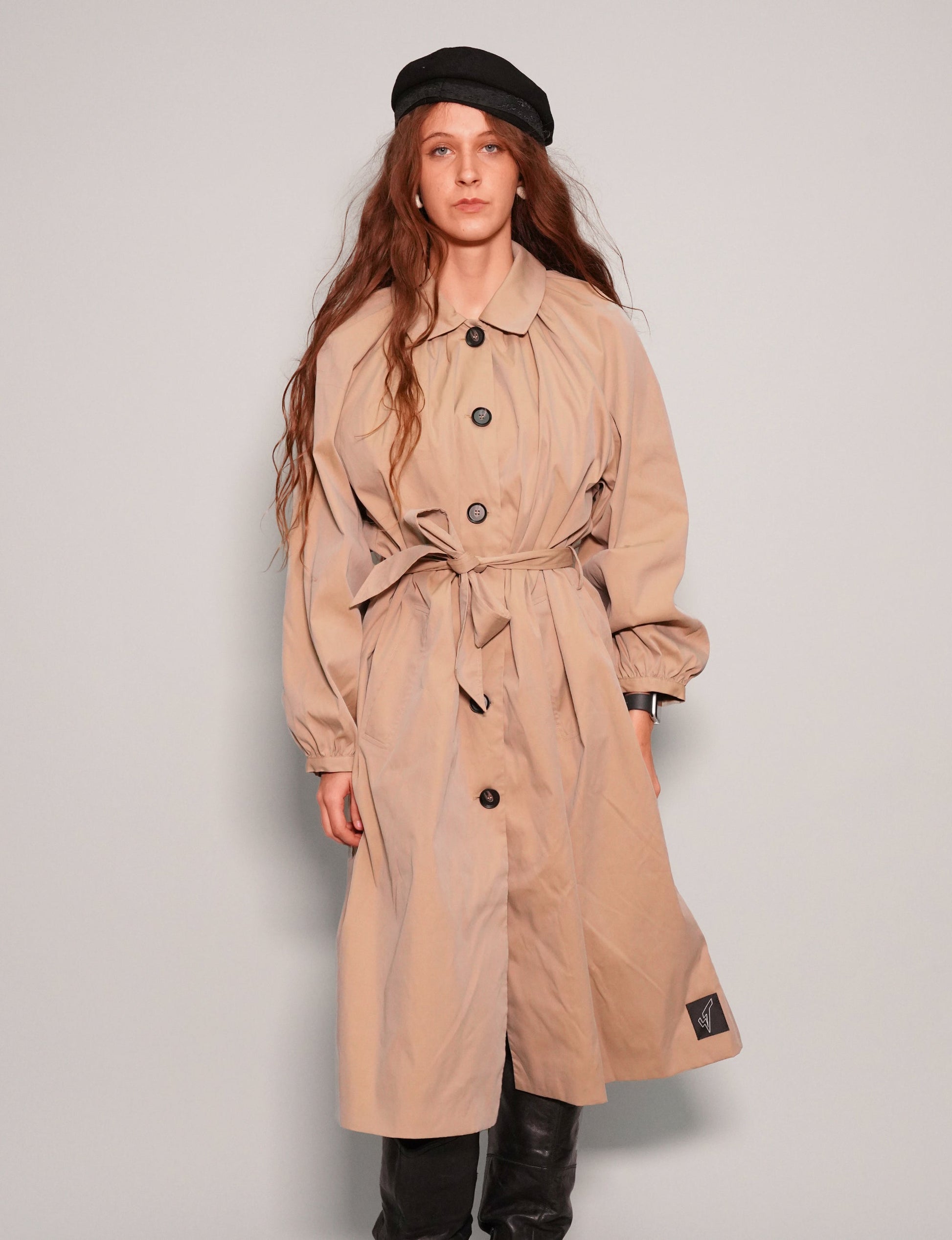 Belted Macintosh Coat