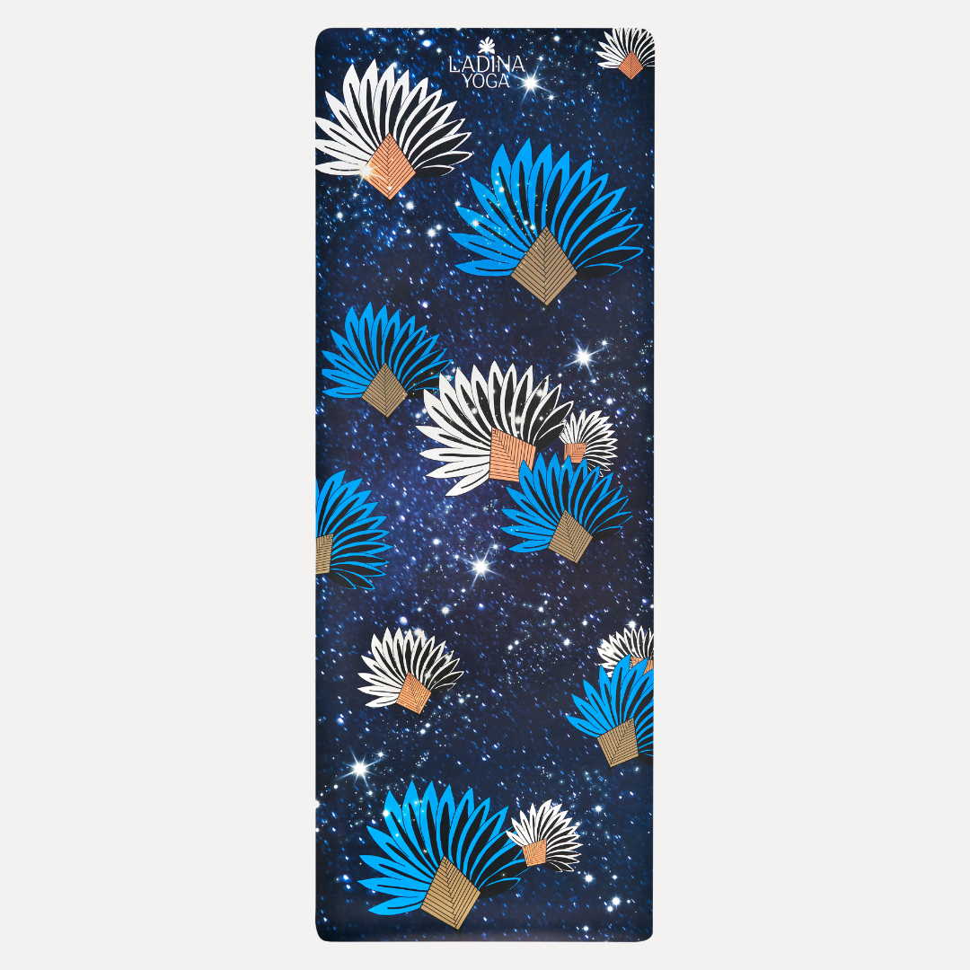 Sustainable Yoga Mat with Ravinala Tree Design