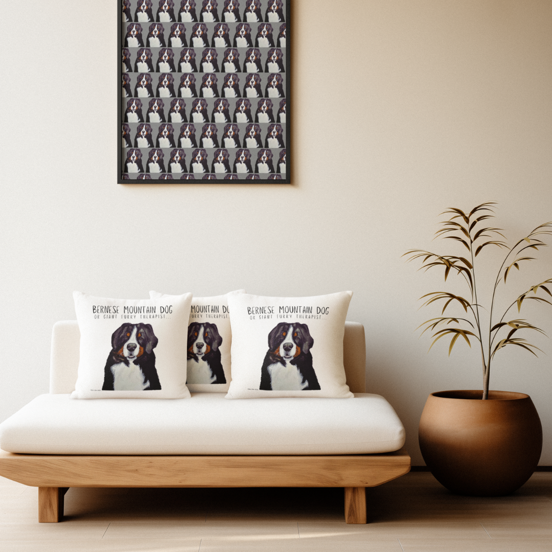 Bernese Mountain Dog Cushion Cover