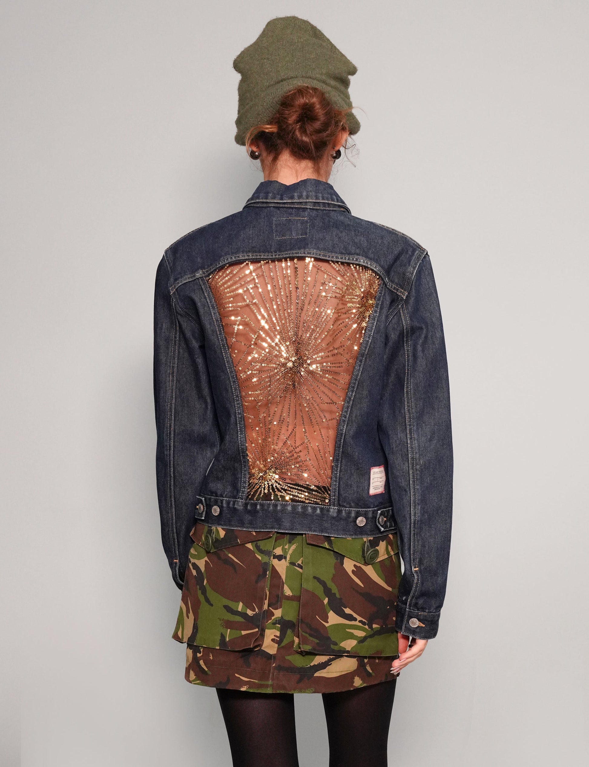 Vintage Camo Mini Skirt in Cotton