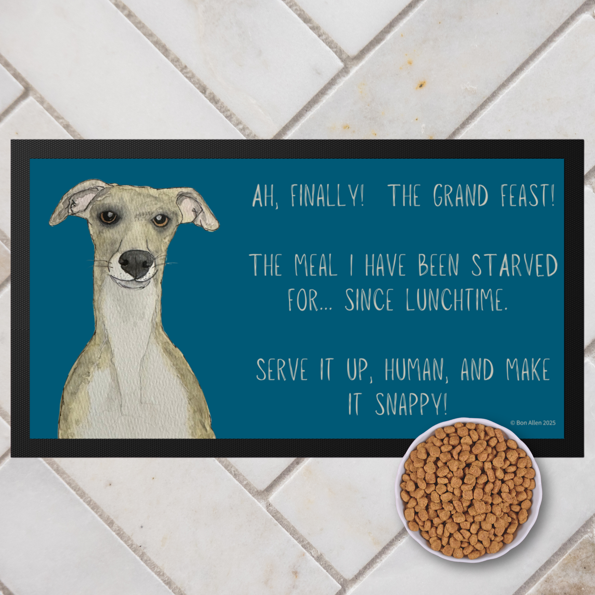 Whippet Real Good Feast Mat