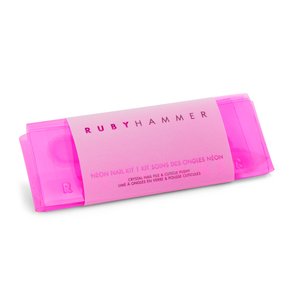 Nail Care Kit with Glass File and Cuticle Pusher