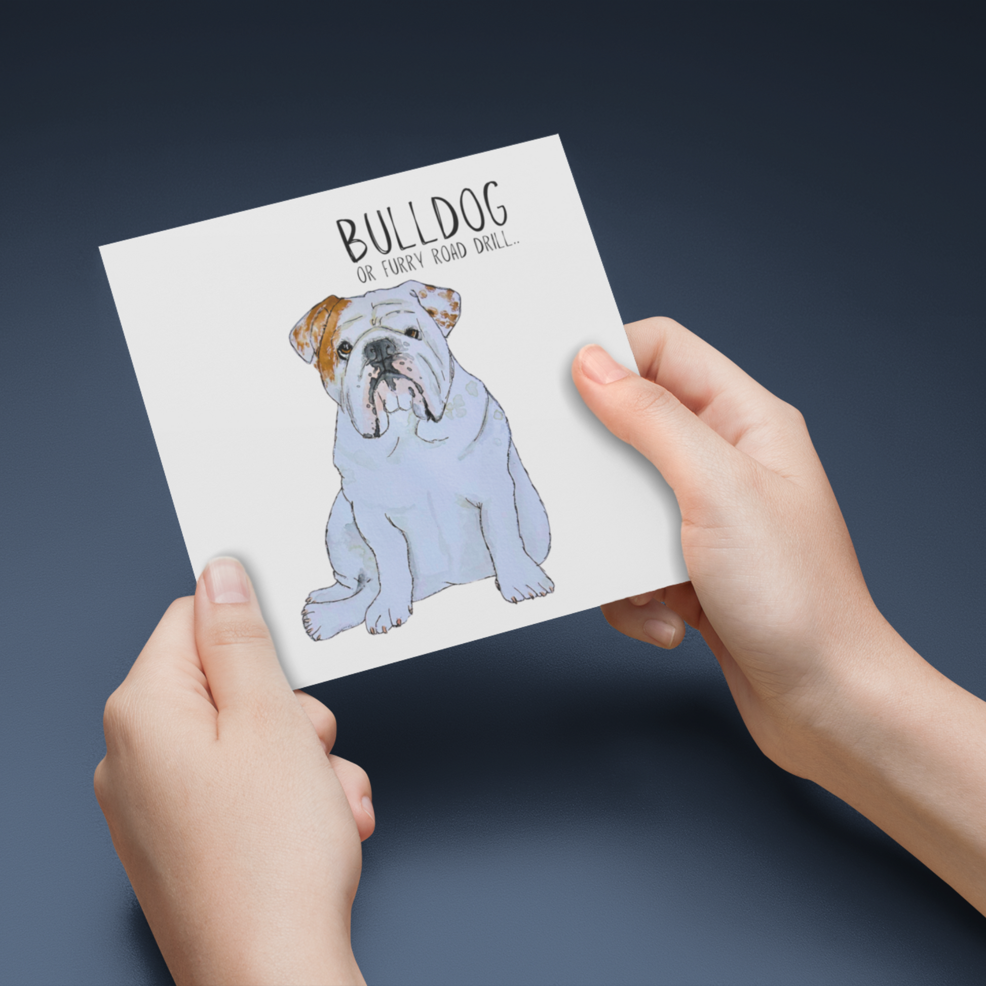 Bulldog Banter Greeting Card