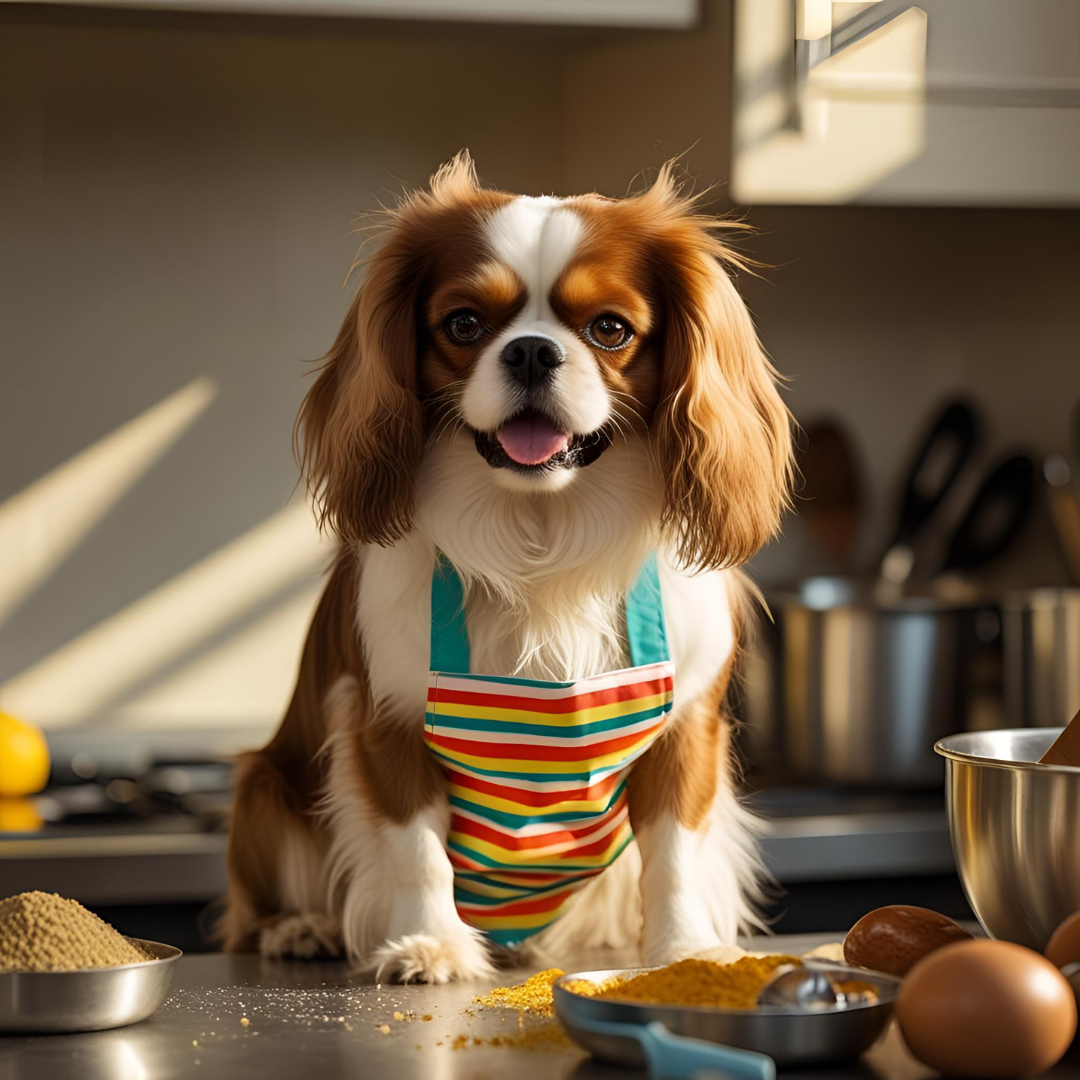 Cheese Tax Enforcer Cavalier King Charles Spaniel Apron