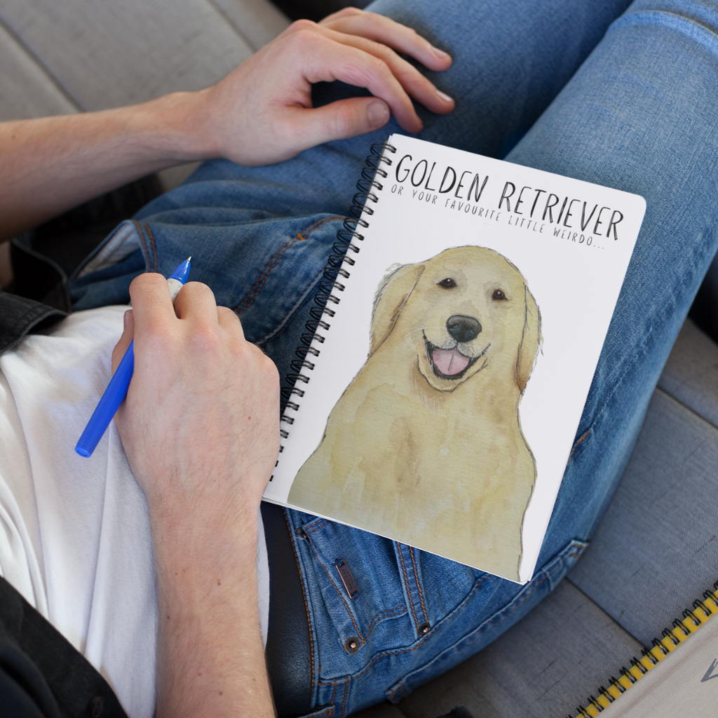 Golden Retriever Thoughts Notebook for Your Deepest or Silliest Ideas