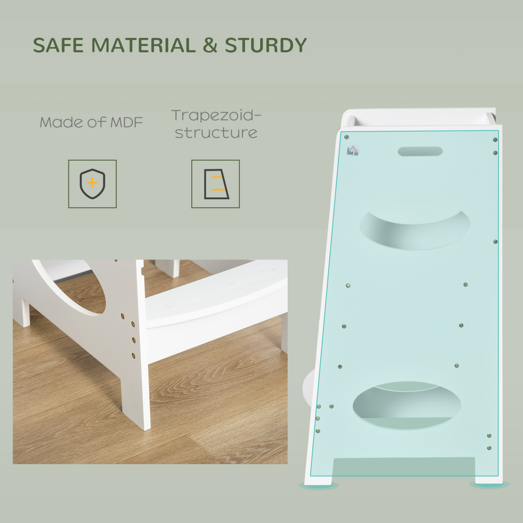 Adjustable Kids Kitchen Step Stool for Toddlers