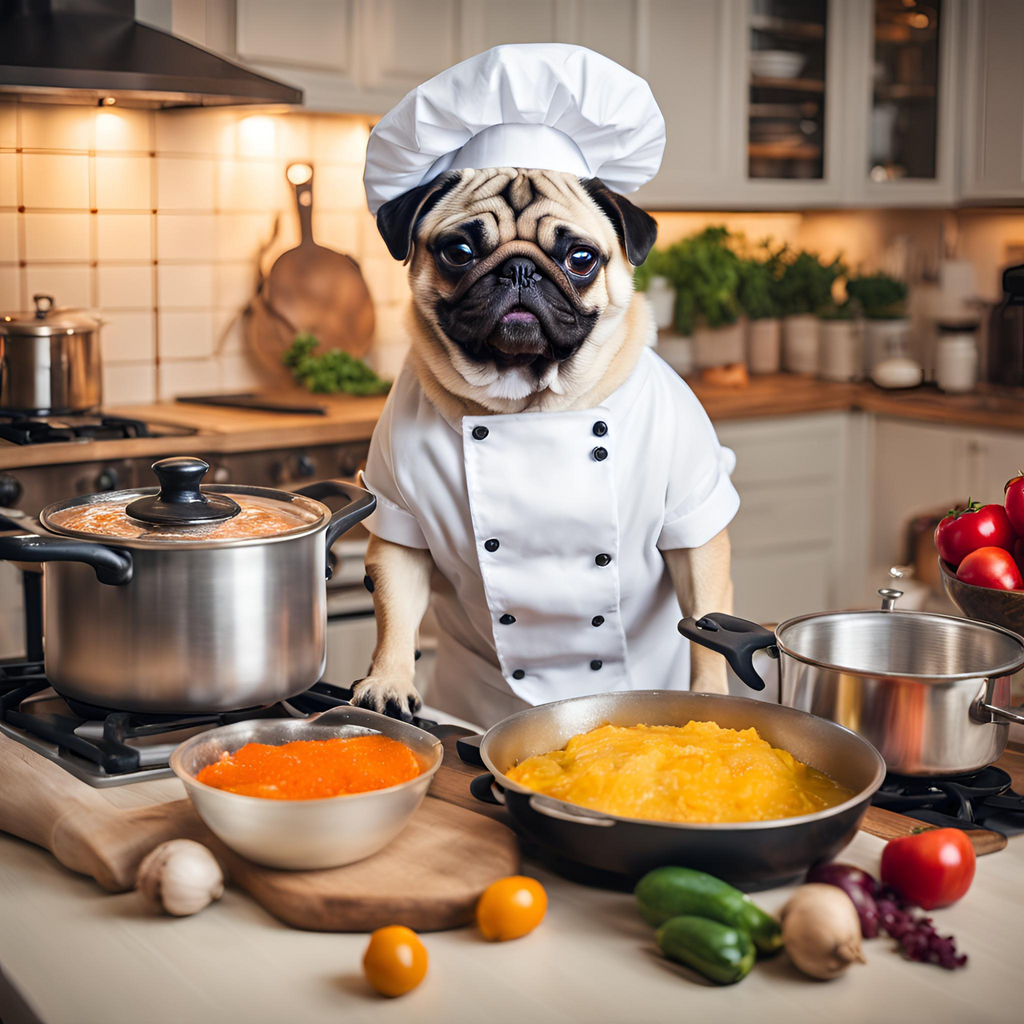 Pug Power Tea Towel in Teal