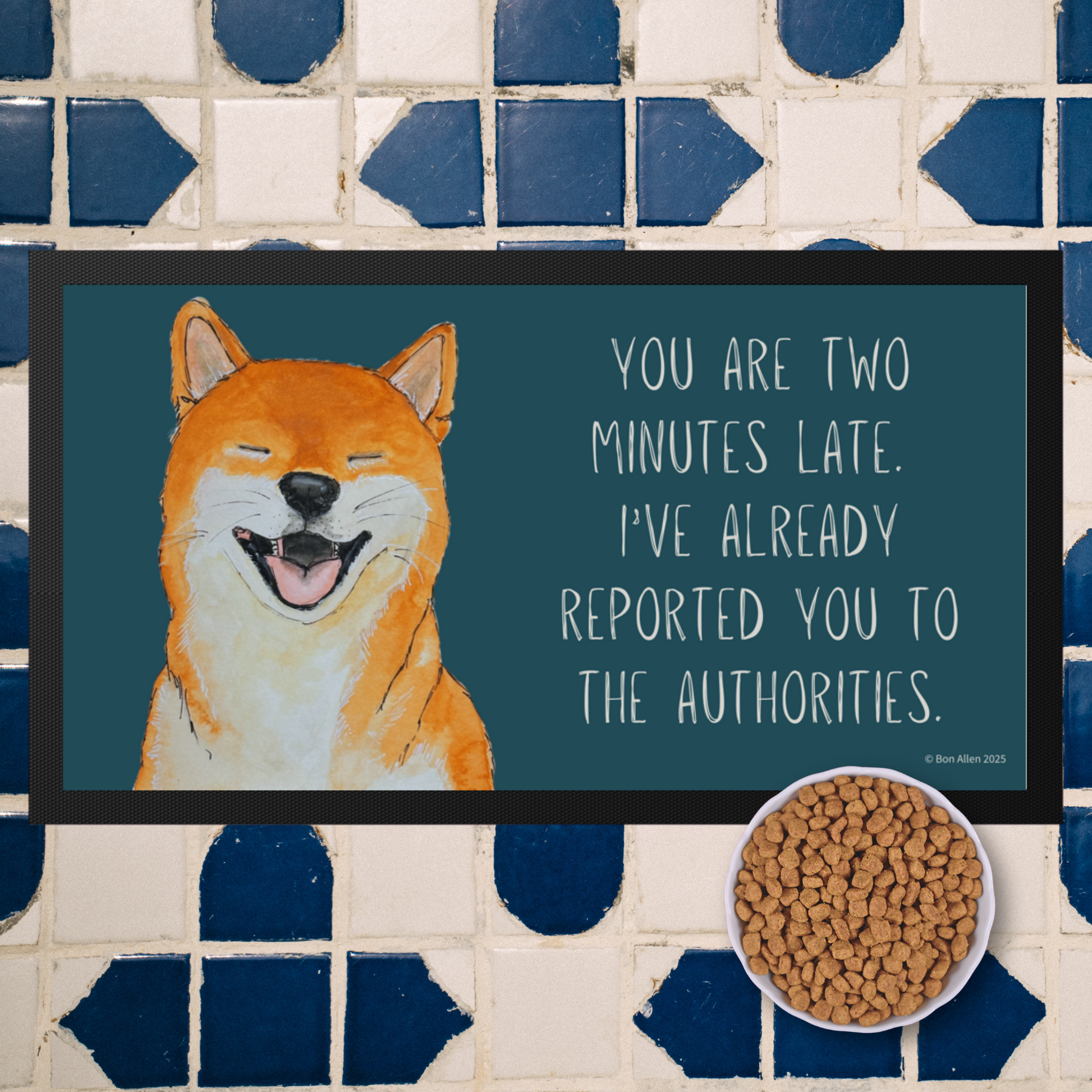 Shiba Inu Pet Bowl Mat