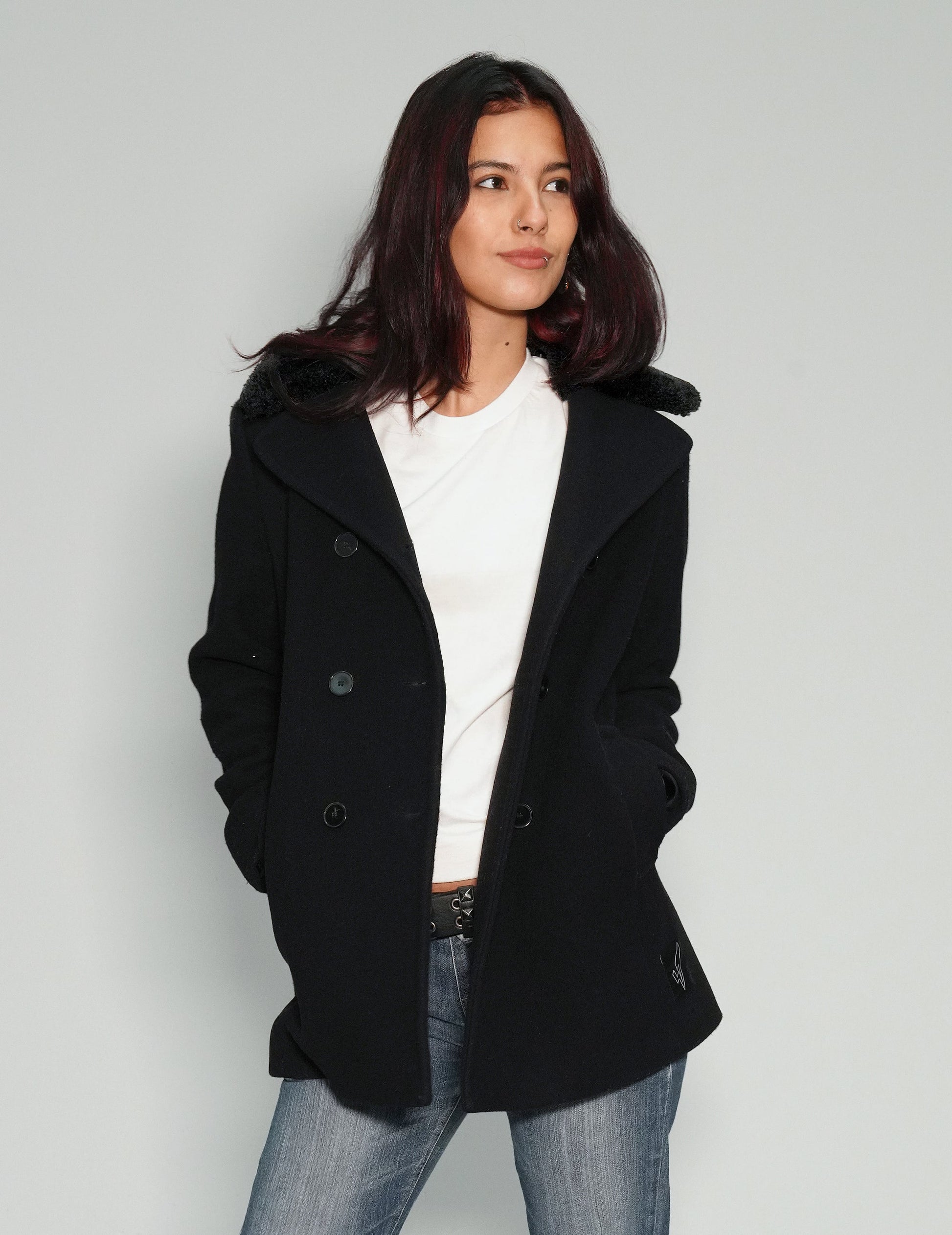 Party Back Blazer Jacket in Gold Sequin and Black