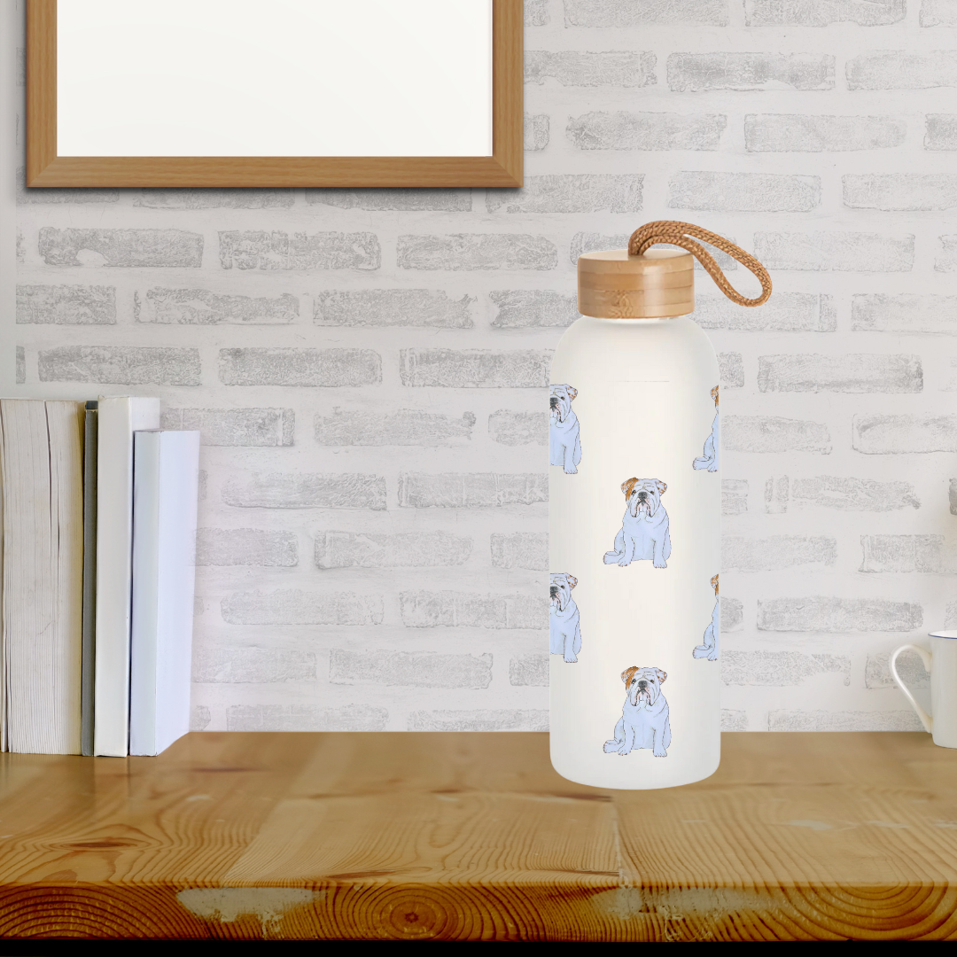 Bulldog Hydration Water Bottle with Bamboo Lid