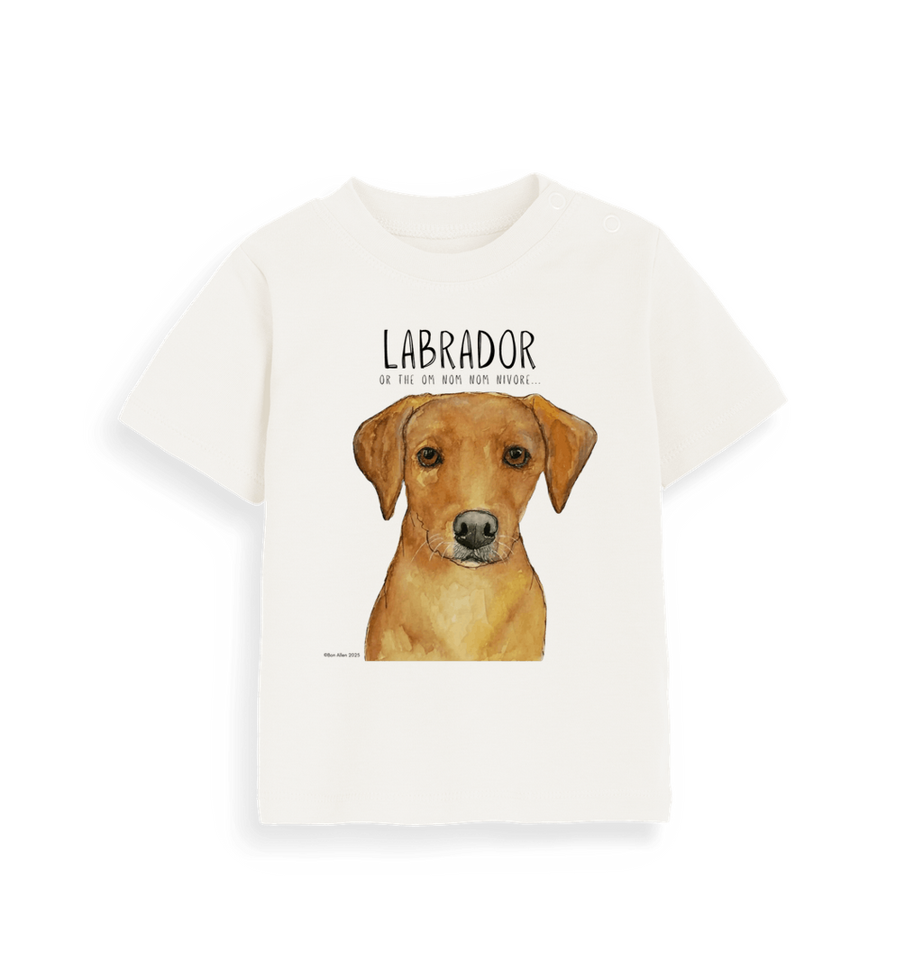 Baby Fox Red Labrador Tee Tiny Tummy Big Appetite