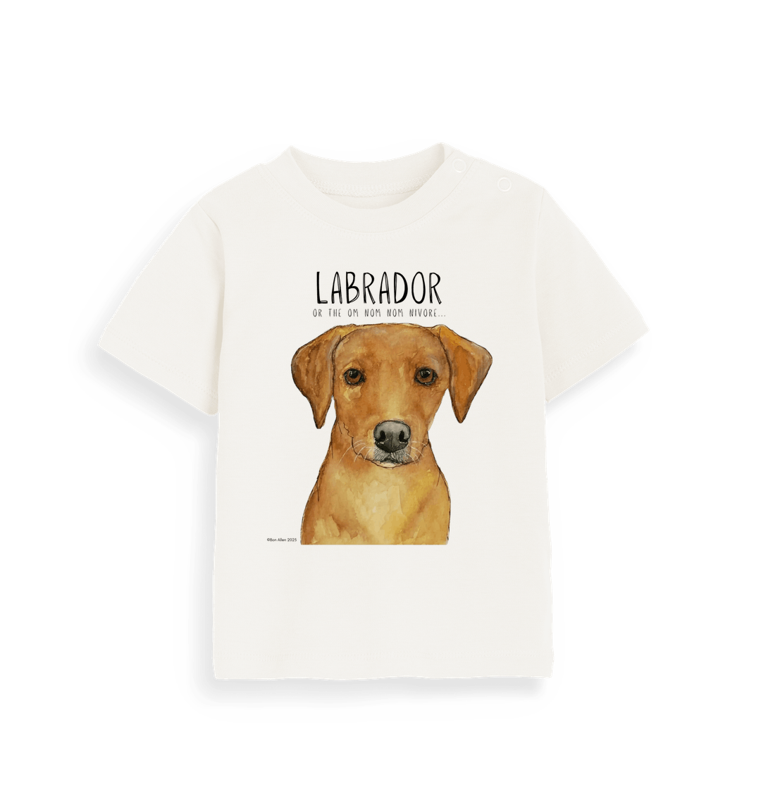 Baby Fox Red Labrador Tee Tiny Tummy Big Appetite