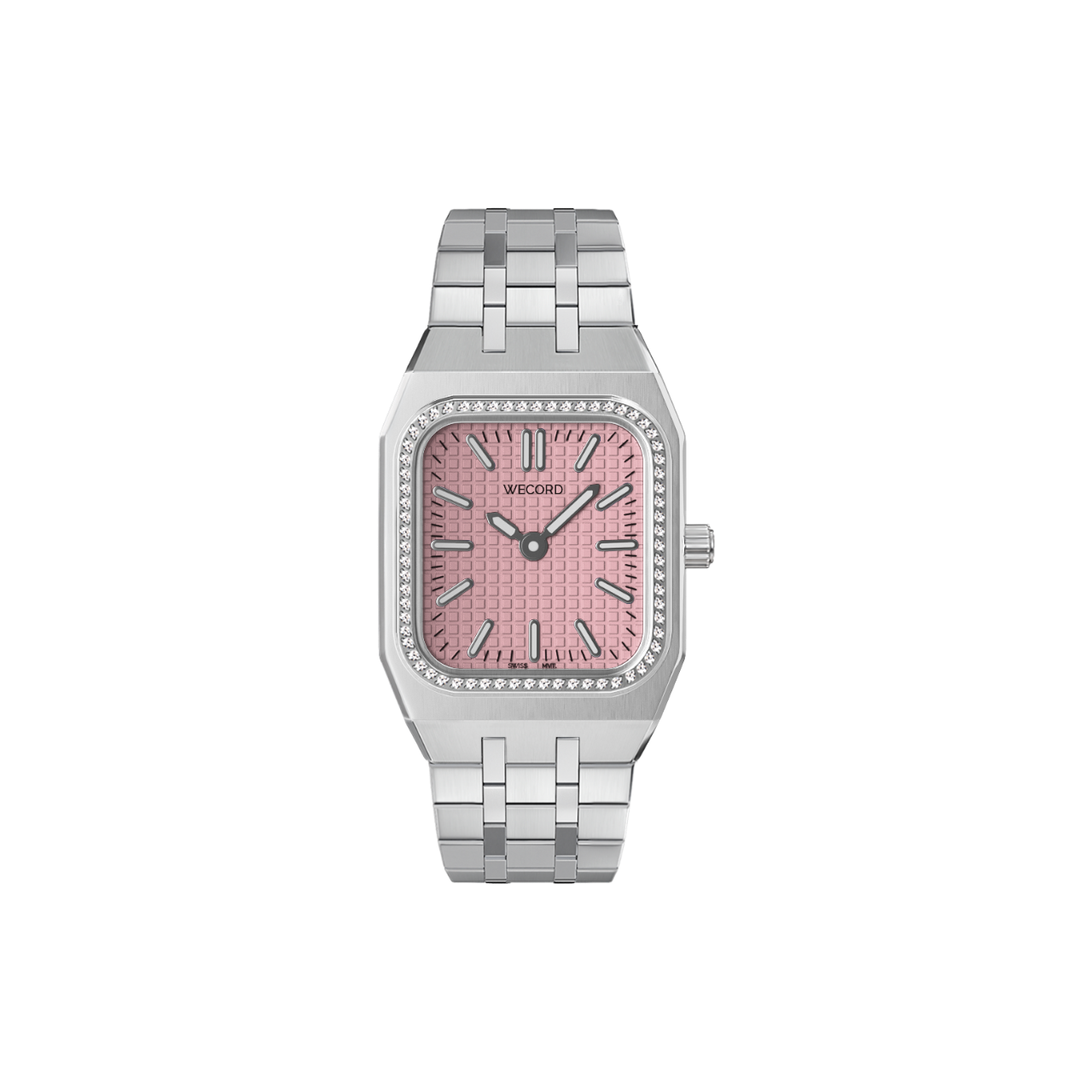 Small Diamond Watch in Stainless Steel