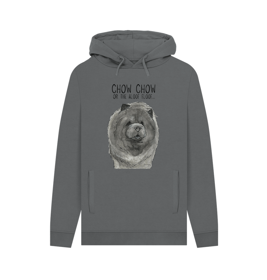 Blue Chow Chow Men's Hoodie with Aloof Floof Design