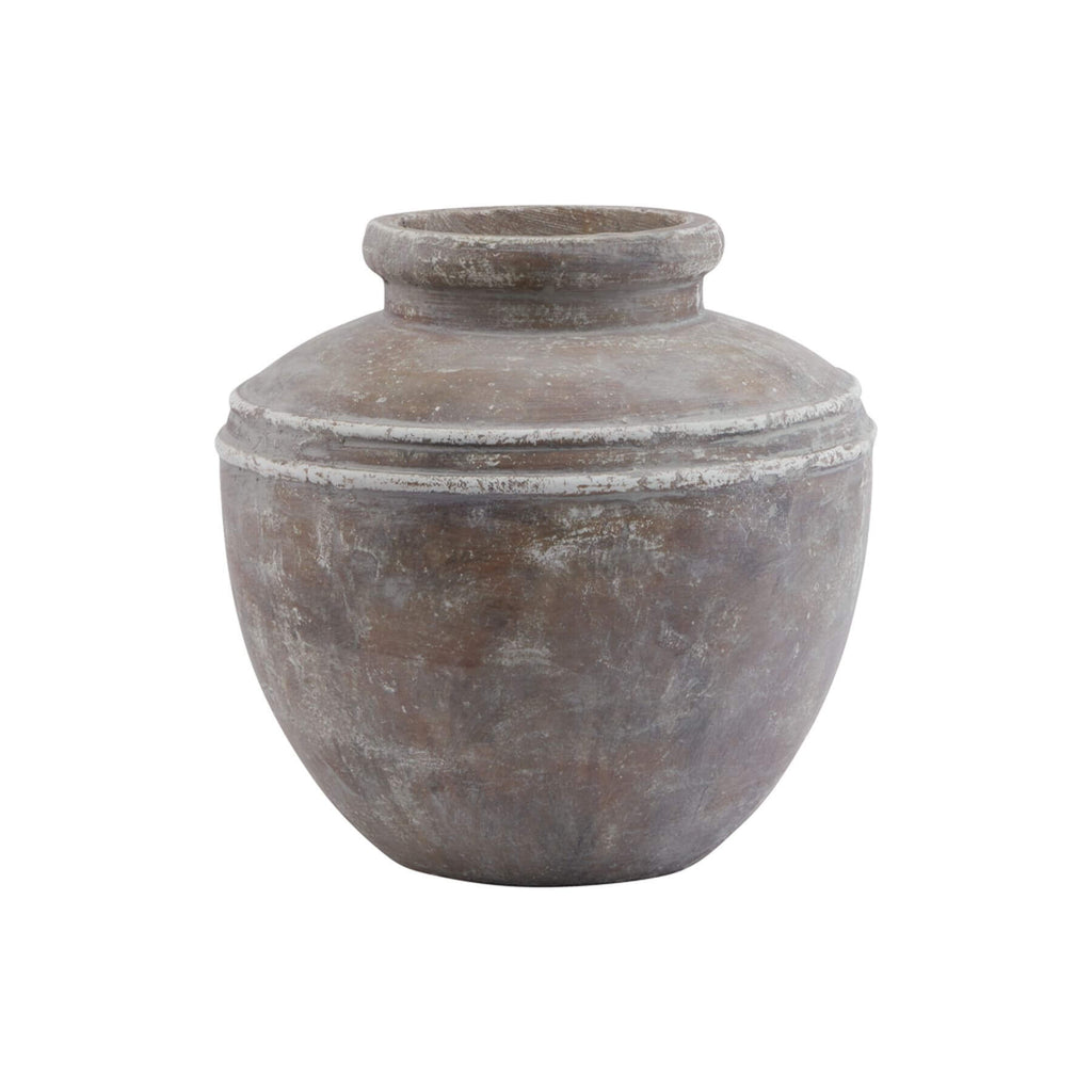Distressed brown ceramic Siena Water Pot with organic textures, urn-shaped for floral arrangements or decor   

âœ” Keywords: ceramic, Siena Water Pot, distressed brown, urn-shaped, floral arrangements  
âœ” Clear description: Material, color, shape, and purpose  
âœ” Optimized for both SEO and screen readers by sostter at brixbailey.com