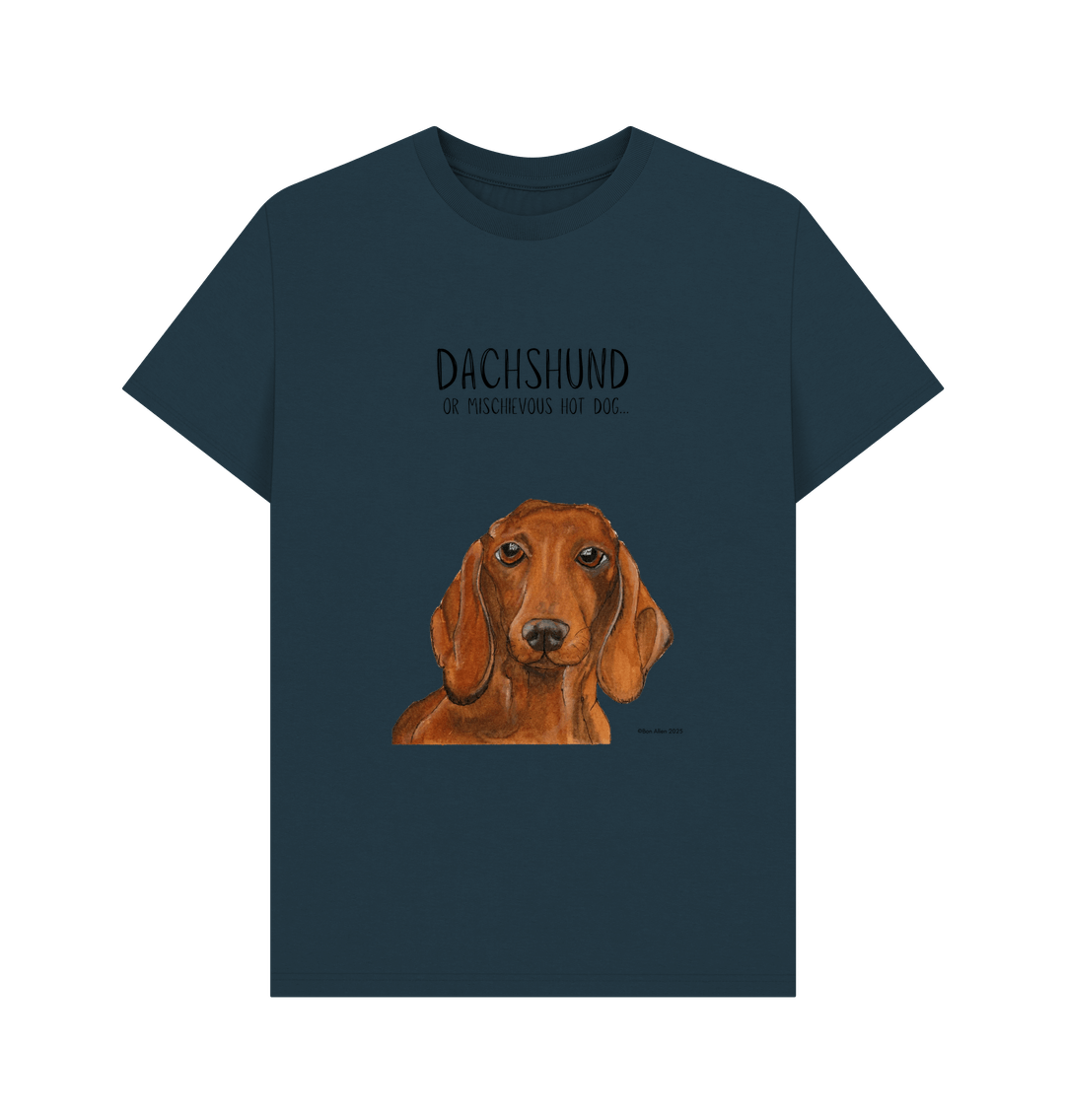 Dachshund Mischievous Hot Dog Energy Tee
