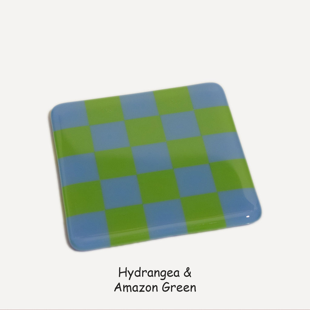 10cm Chequered Dual Colour Coaster Oceanside Collection