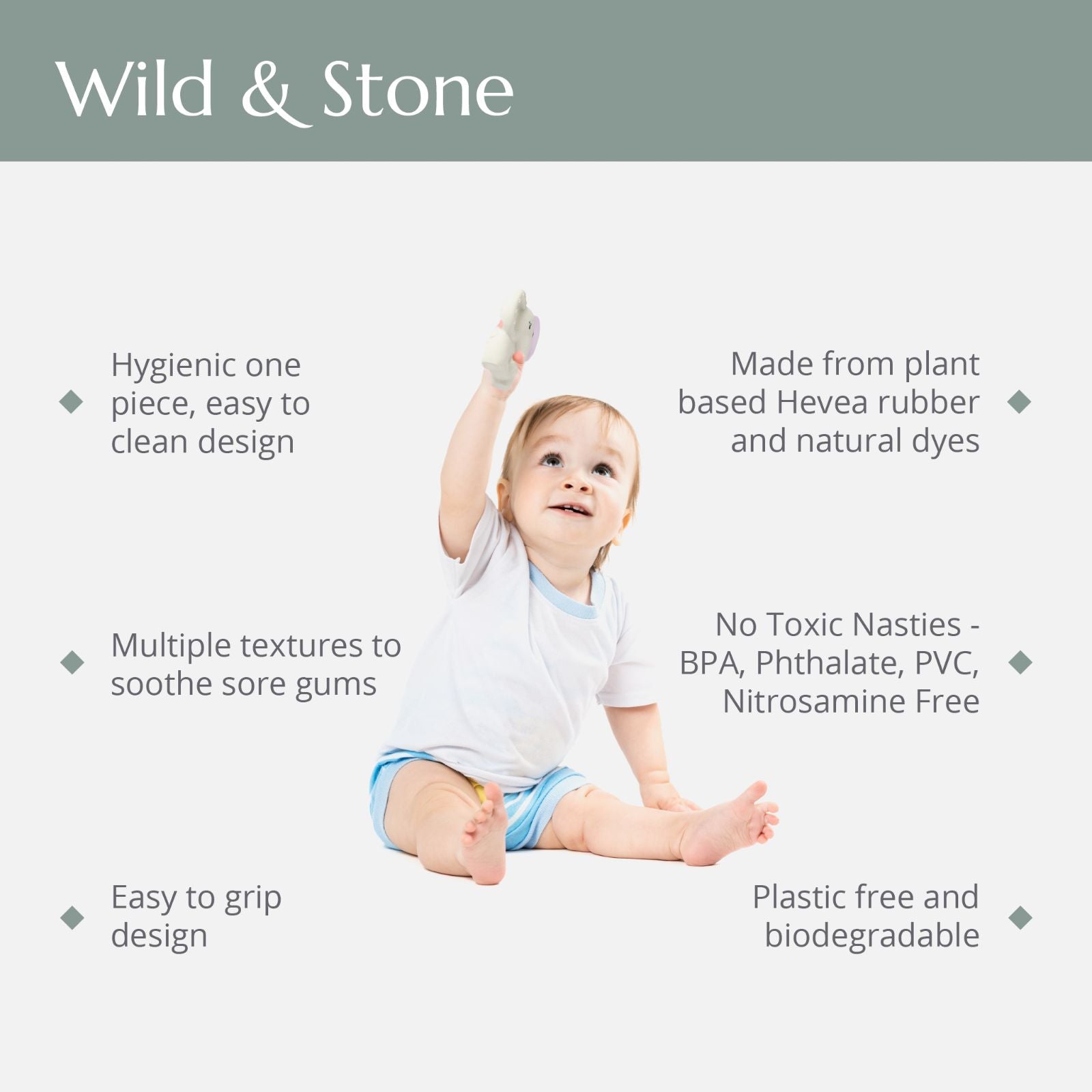 Natural Rubber Teether Eloise the Elephant