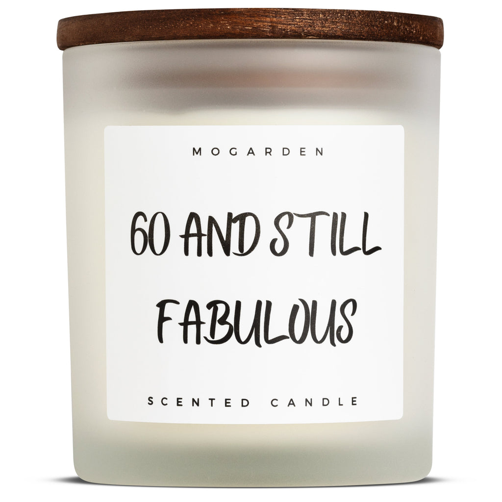 60th Birthday Luxury Vanilla Soy Candle 220g