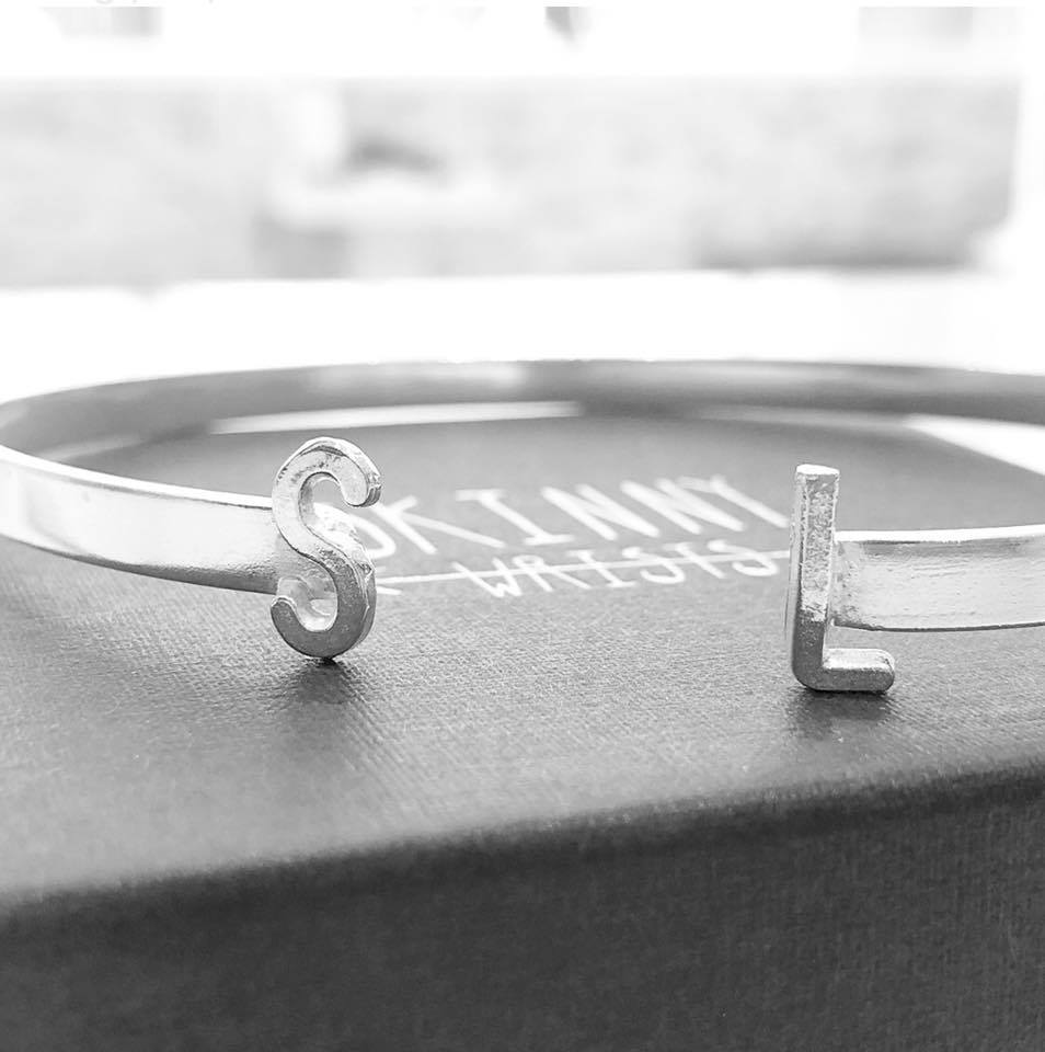 Personalised Initial Cuff Bangle