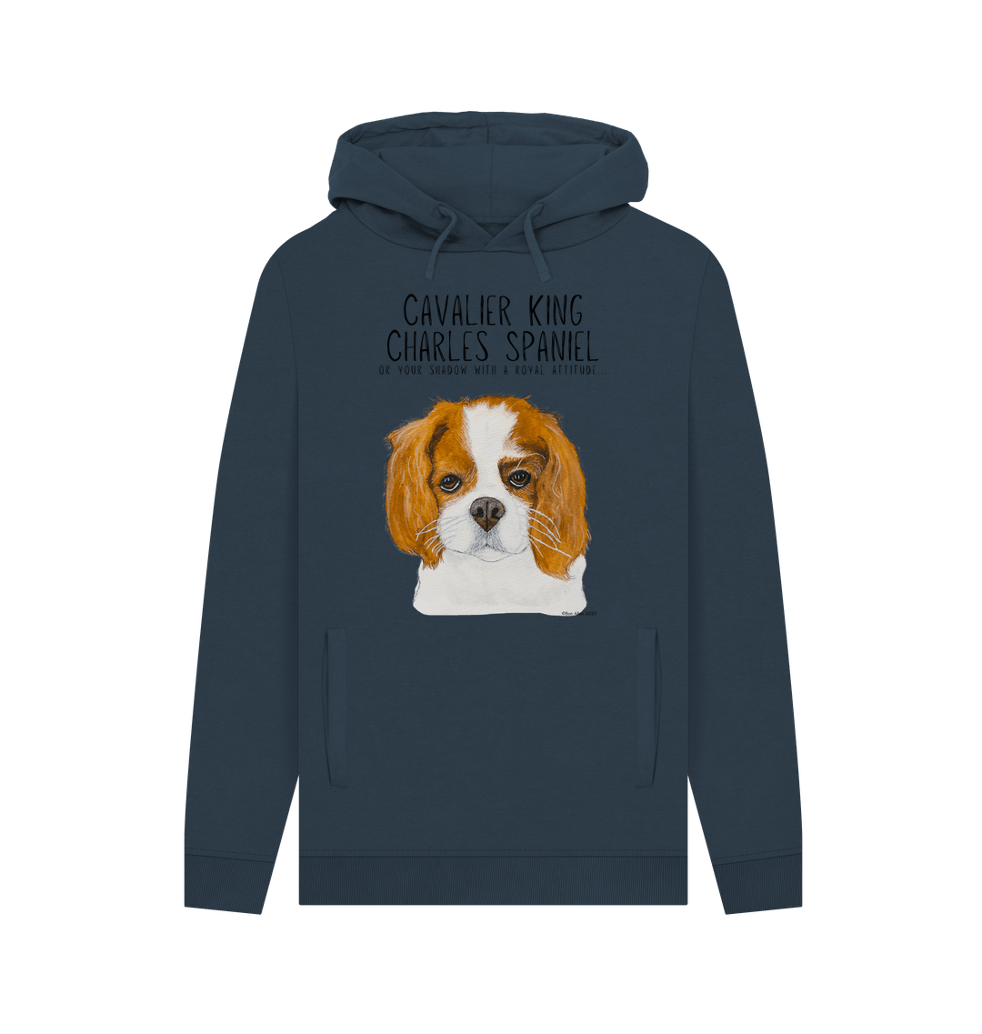Crowned and Cozy Cavalier King Charles Spaniel Men's Hoodie