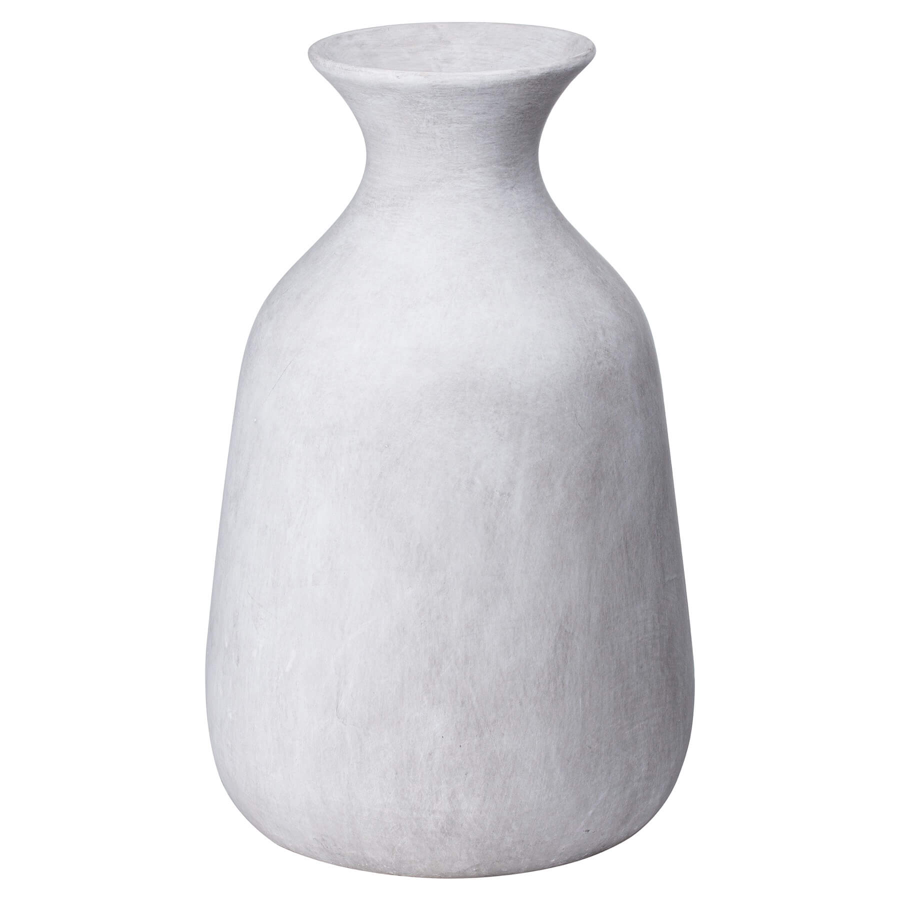 Minimalist Darcy Ople stone vase in organic hue, 13cm tall ceramic with natural mineral variations for floral or decor by RoomLondon at brixbailey.com
