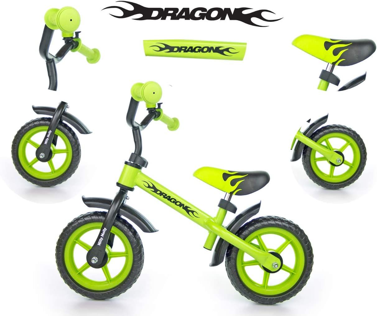 Unleash Adventure with the Milly Mally Dragon Balance Bike by Milly Mally at www.brixbailey.com