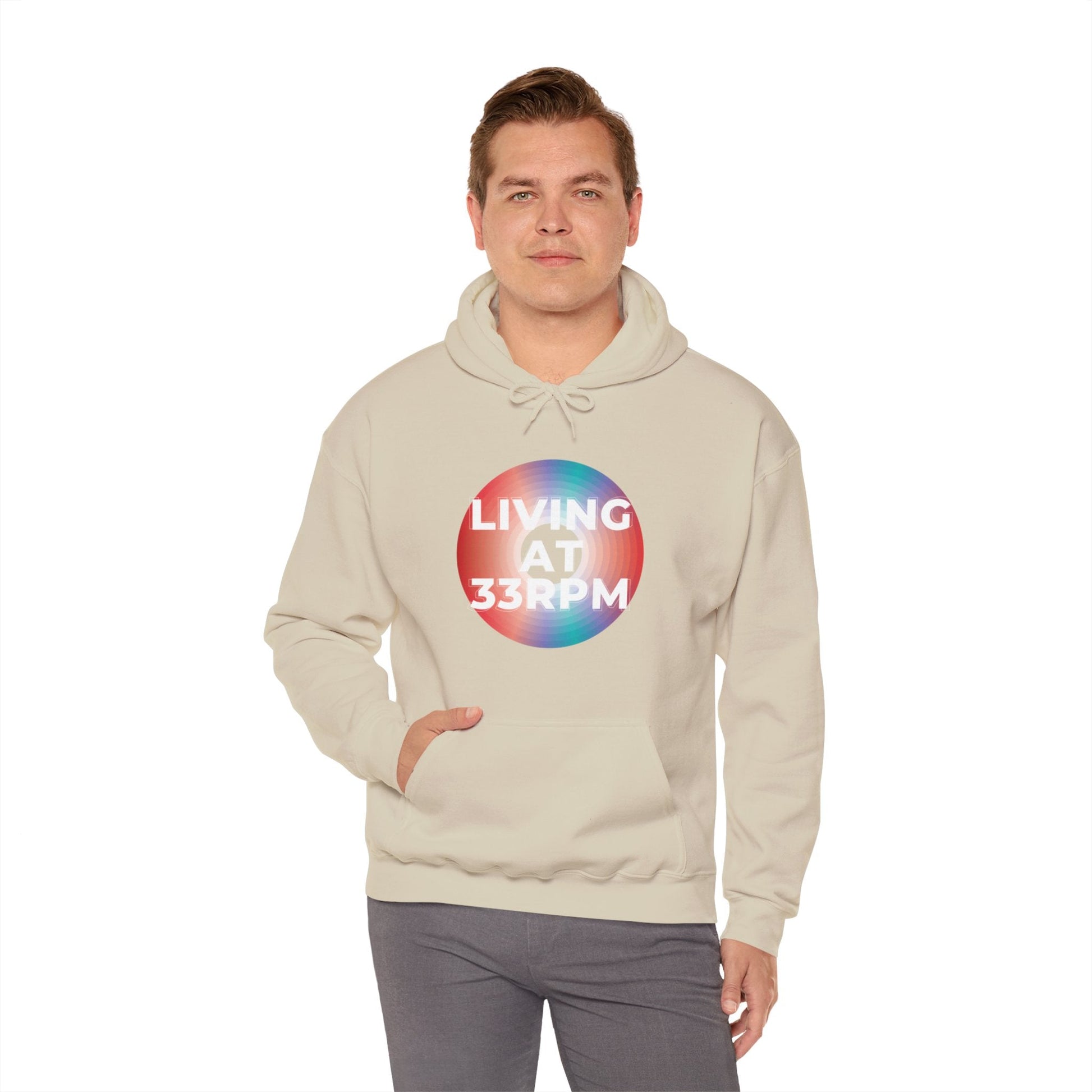 Living at 33rpm Men's Hoodie