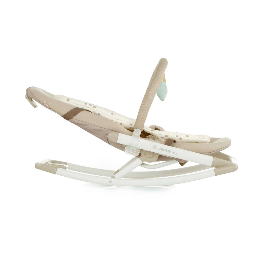 Fold Hammock Baby Rocker with Toy Arch and Reversible Newborn Cushion in Star