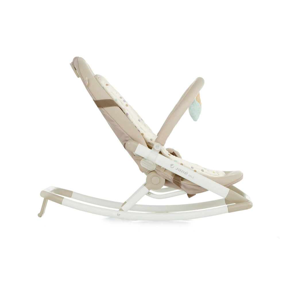 Fold Hammock Baby Rocker with Toy Arch and Reversible Newborn Cushion in Star