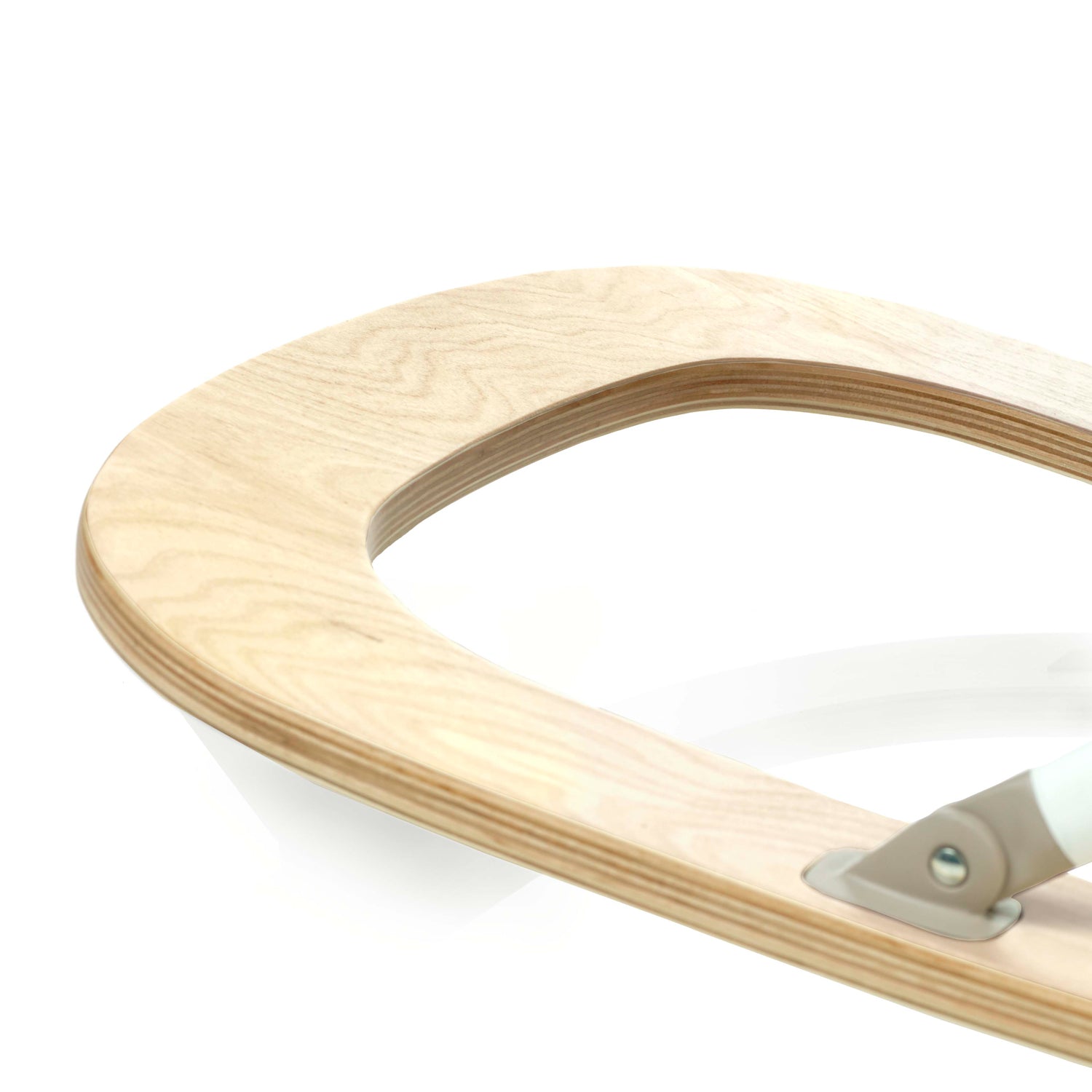 Wooden Baby Hammock Natural Birch Rocker with Padded Insert Desert