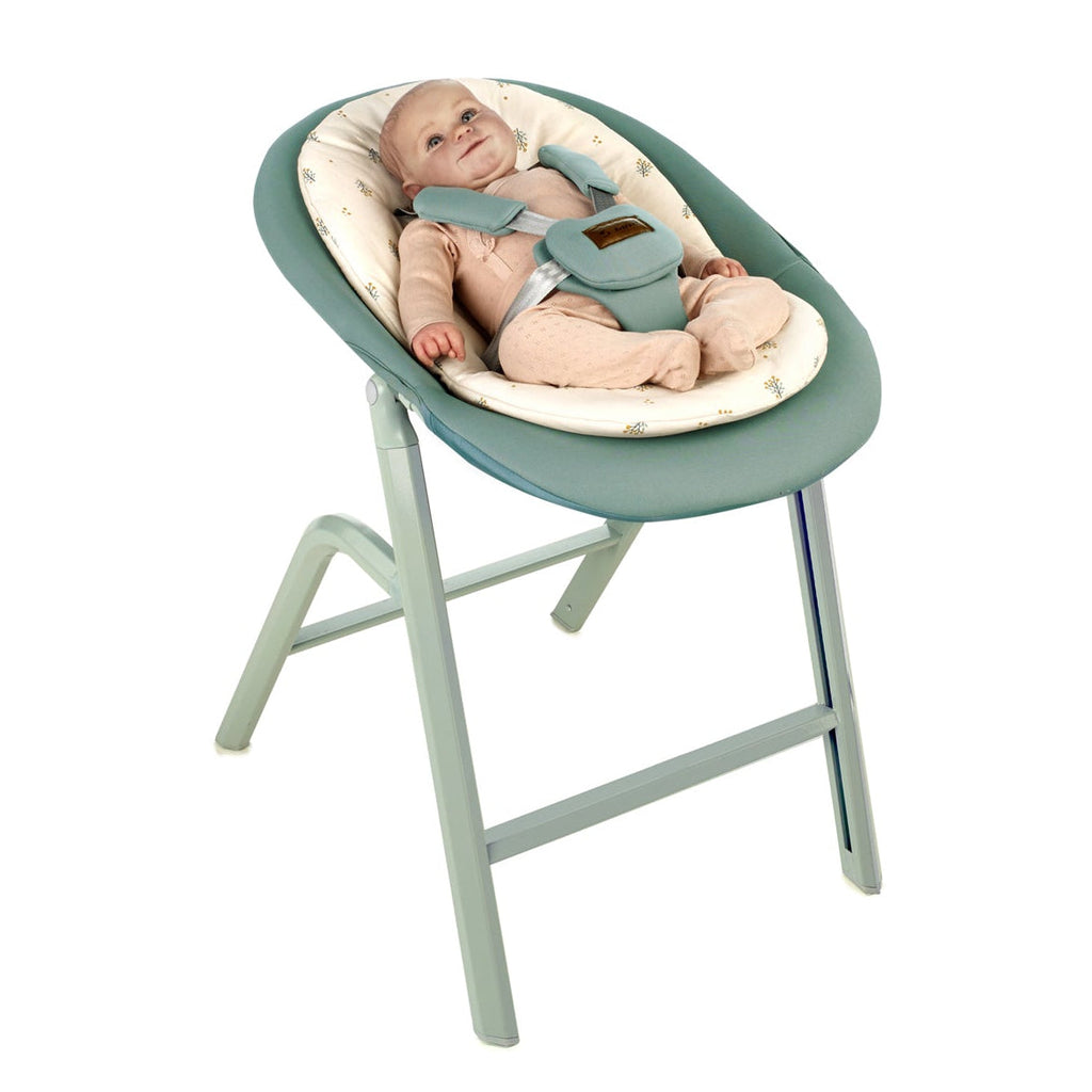 Noah Convertible Highchair and Newborn Rocker Kit in Beechwood