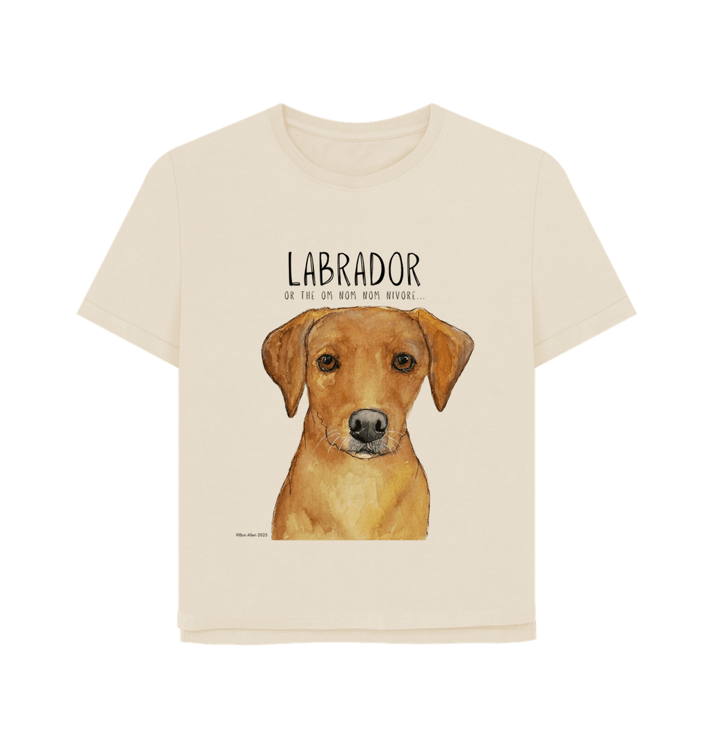 Feed Me Snacks and Compliments Red Labrador Relaxed Fit Tee