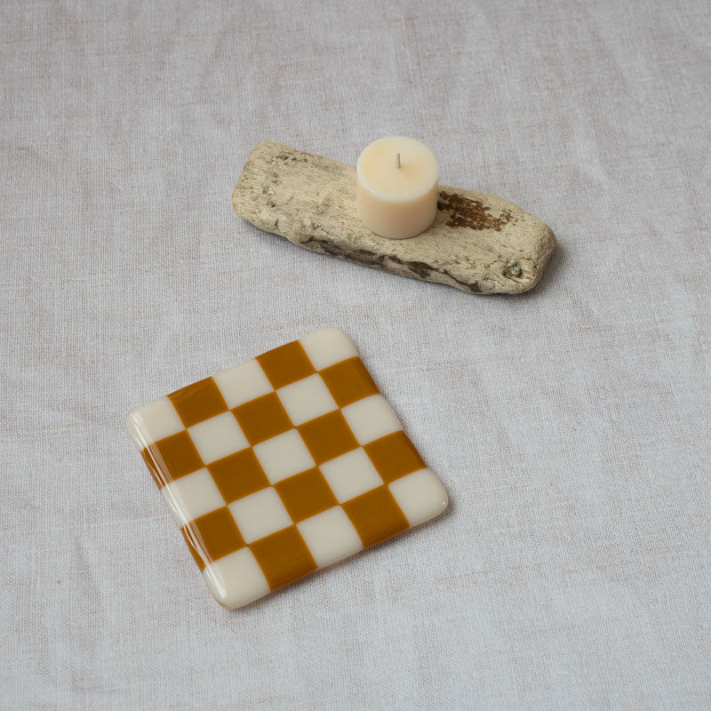 10cm Chequered Dual Coloured Coaster Bullseye Collection