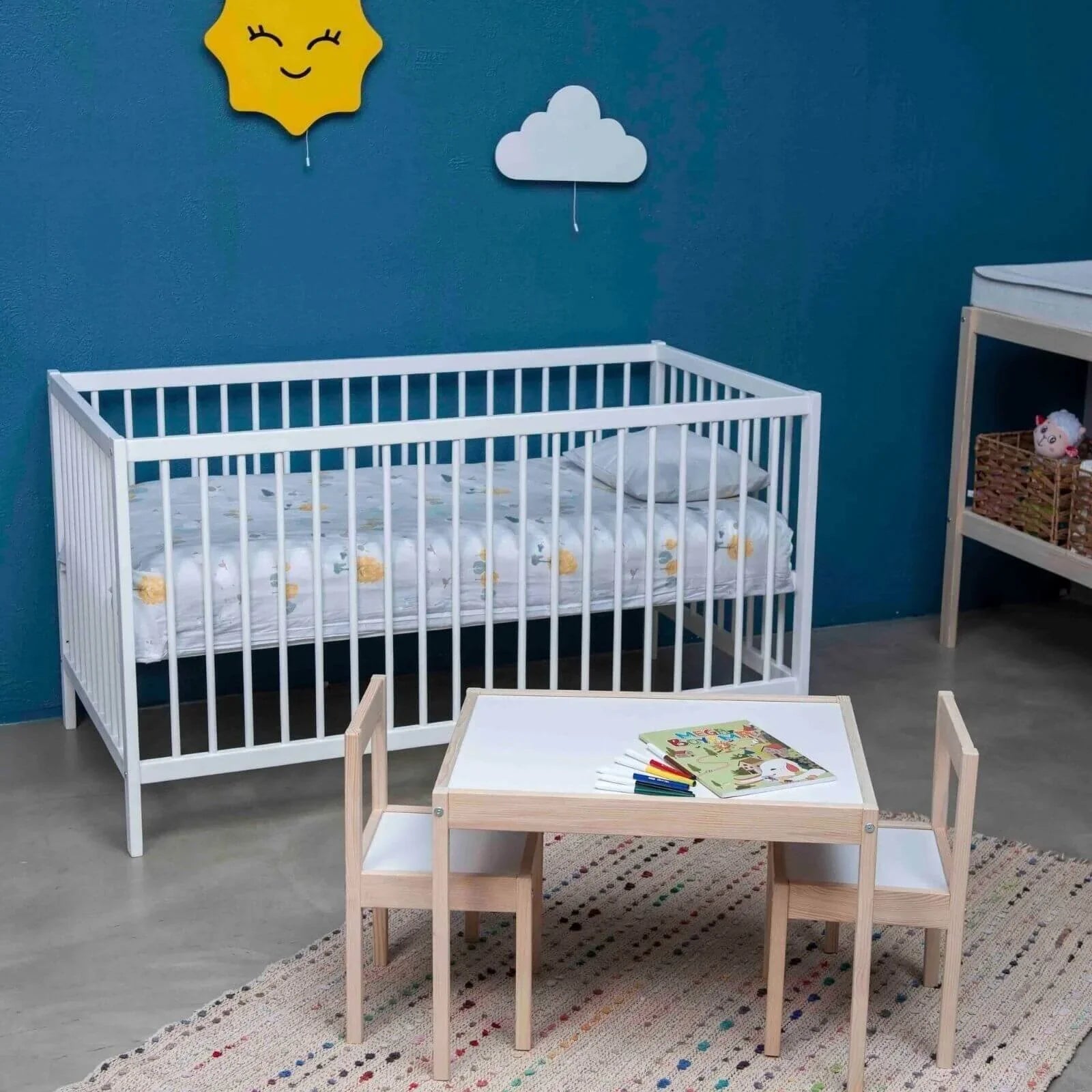 Montessori Wooden Table and Chair Set for Kids