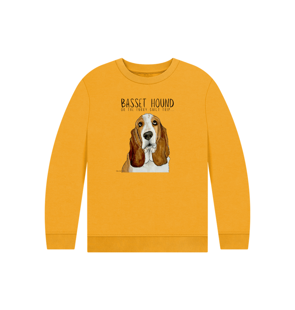 Basset Hound Child's Sweatshirt in Organic Cotton
