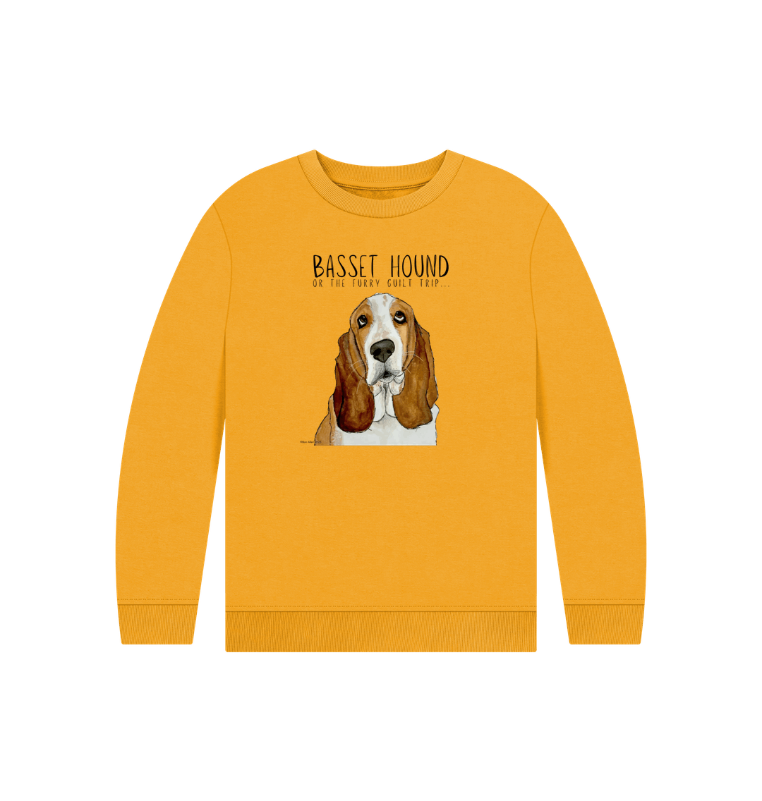 Basset Hound Child's Sweatshirt in Organic Cotton