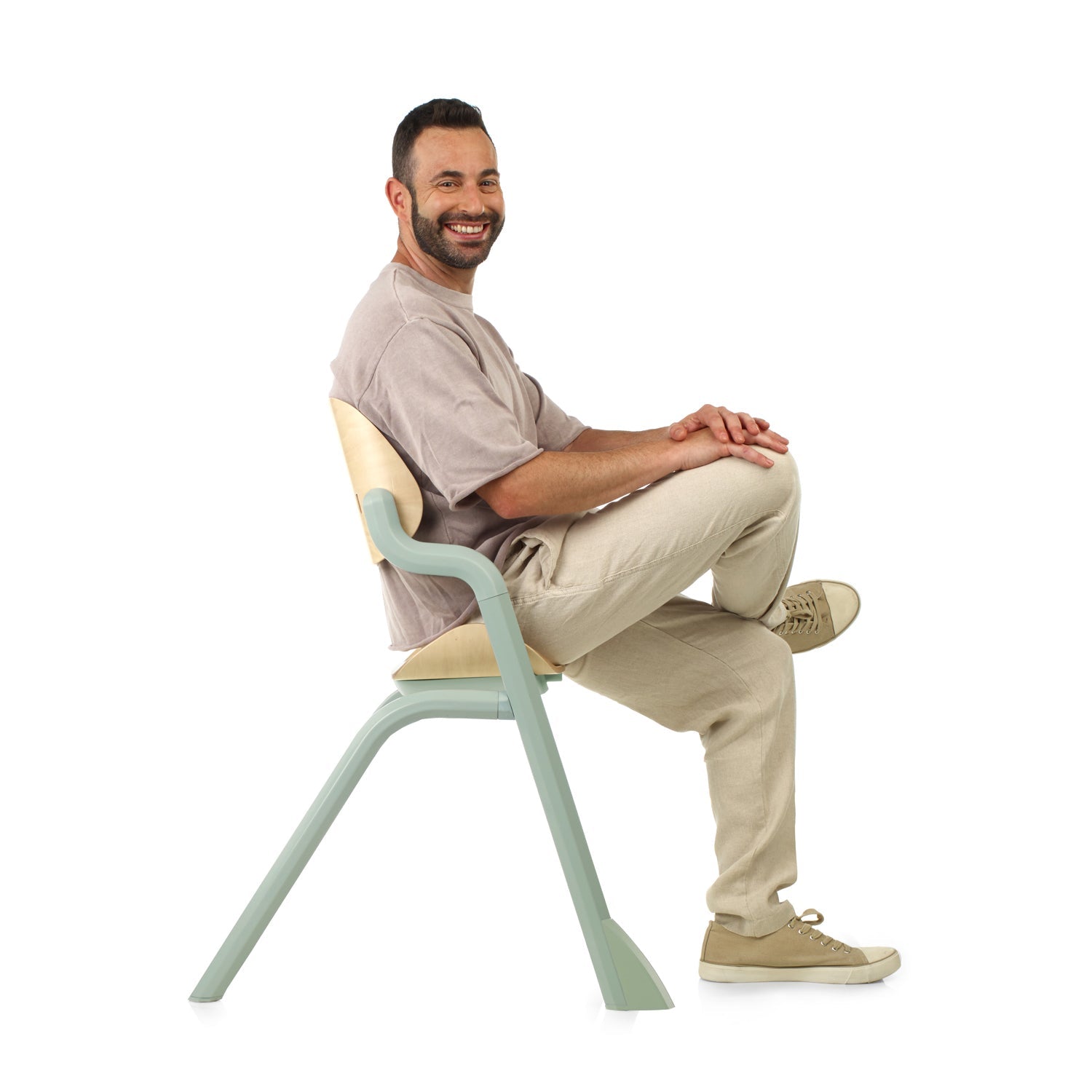 Noah Convertible Highchair and Newborn Rocker Kit in Beechwood