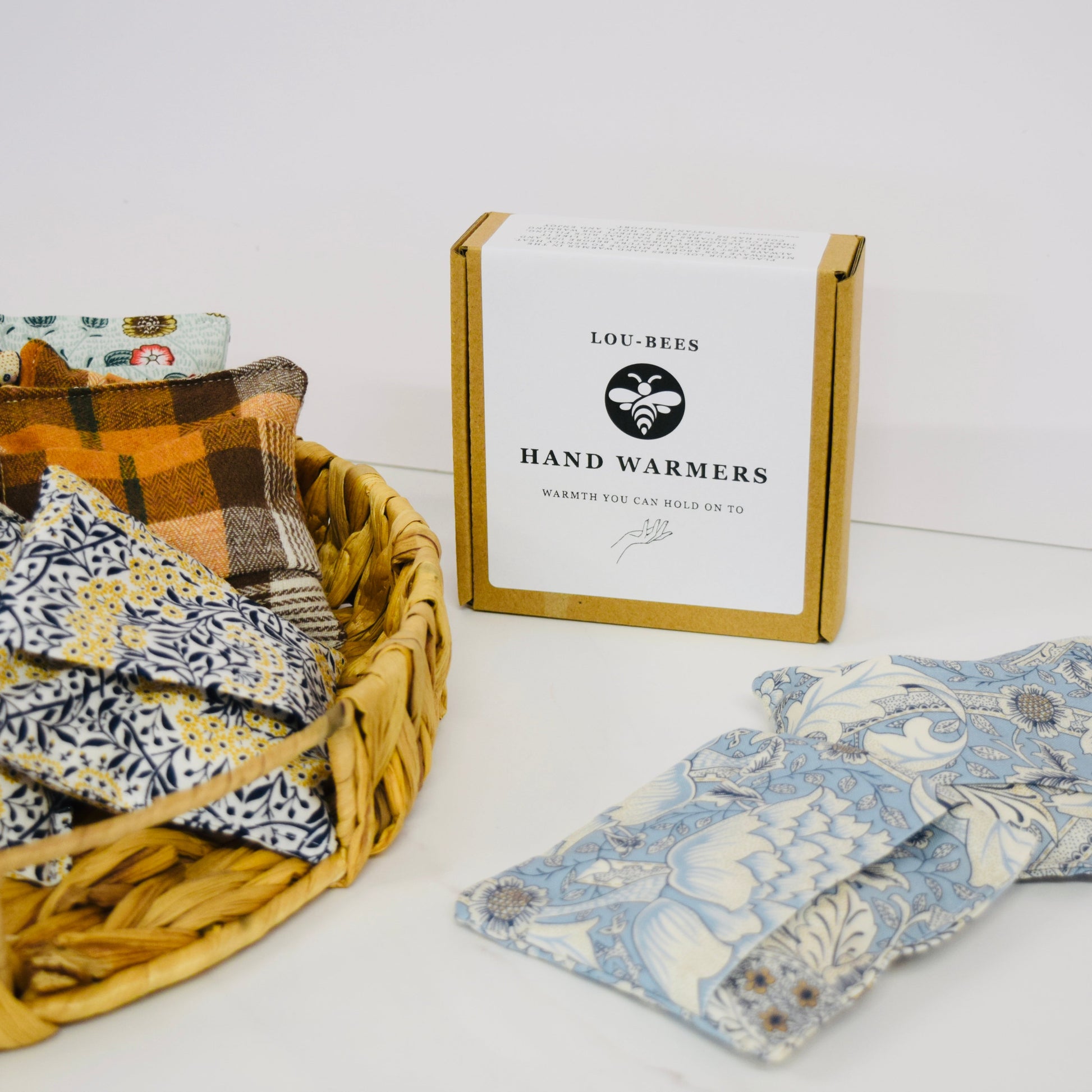 Hand Warmers – Soft Red Highland Tartan
