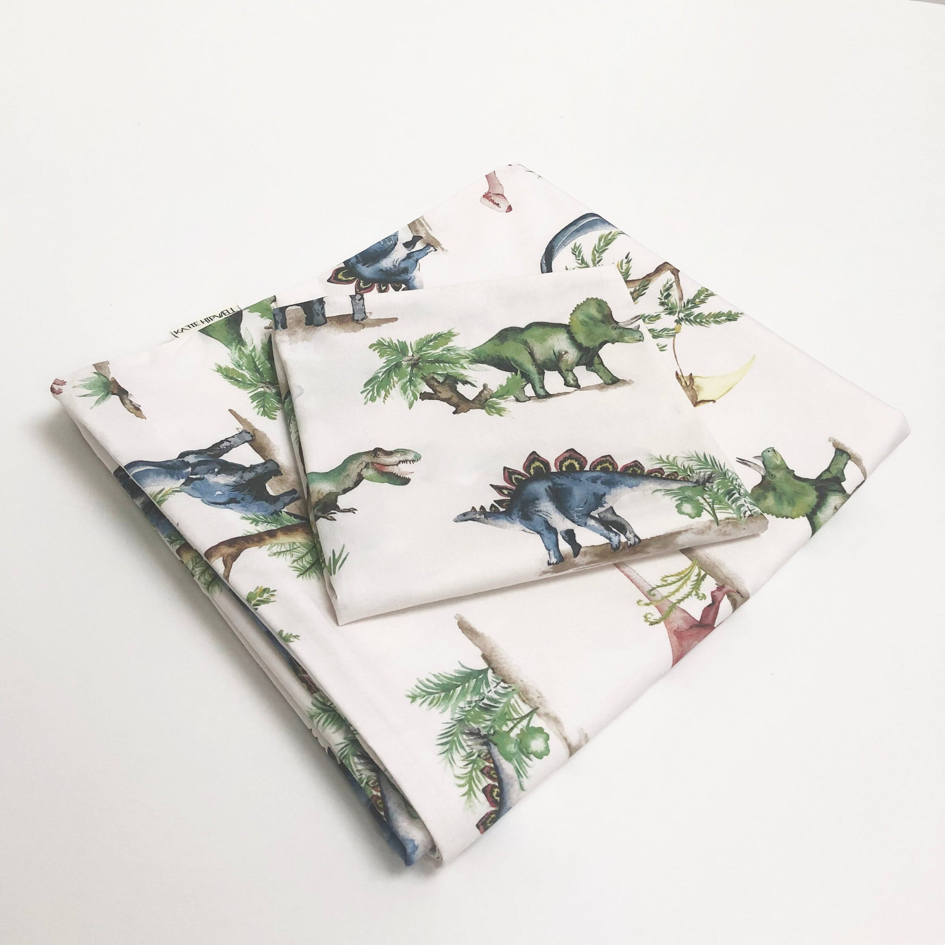 Dinosaur Bedding Set for Kids with Watercolour Design