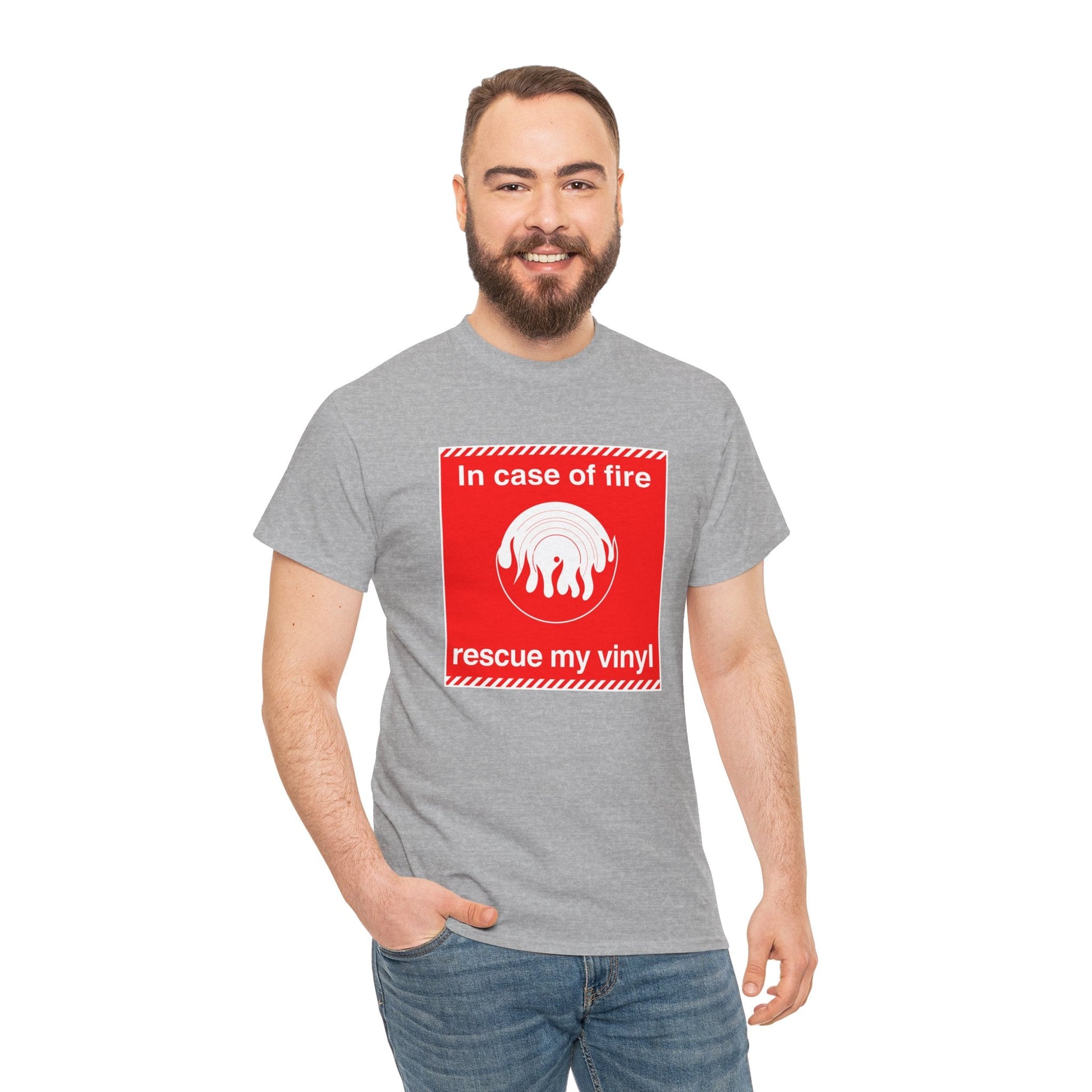 In Case of Fire Save My Vinyl T Shirt