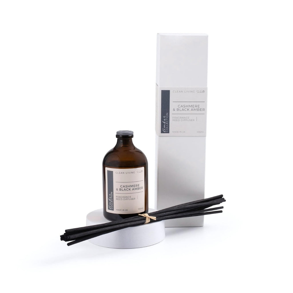 Cashmere and Black Amber Home Fragrance Collection