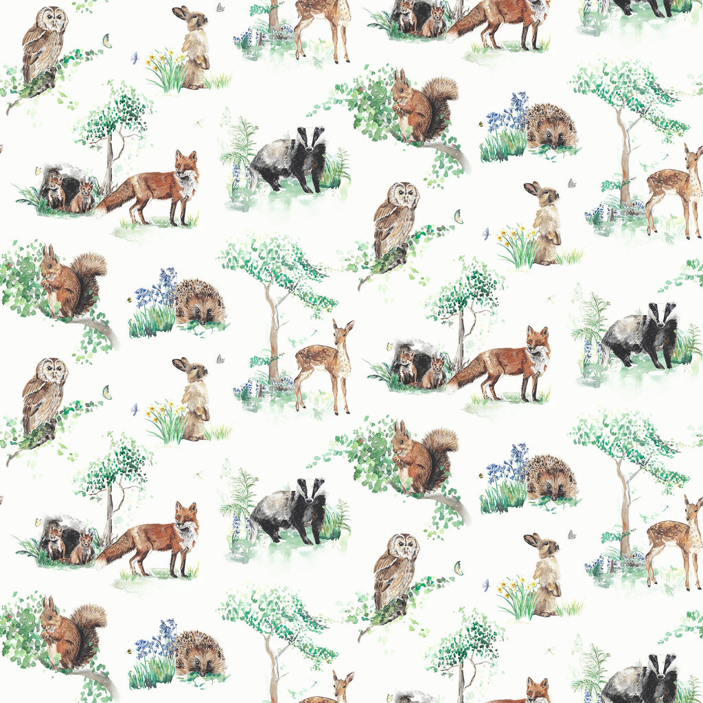 Woodland Animals Children's Wallpaper