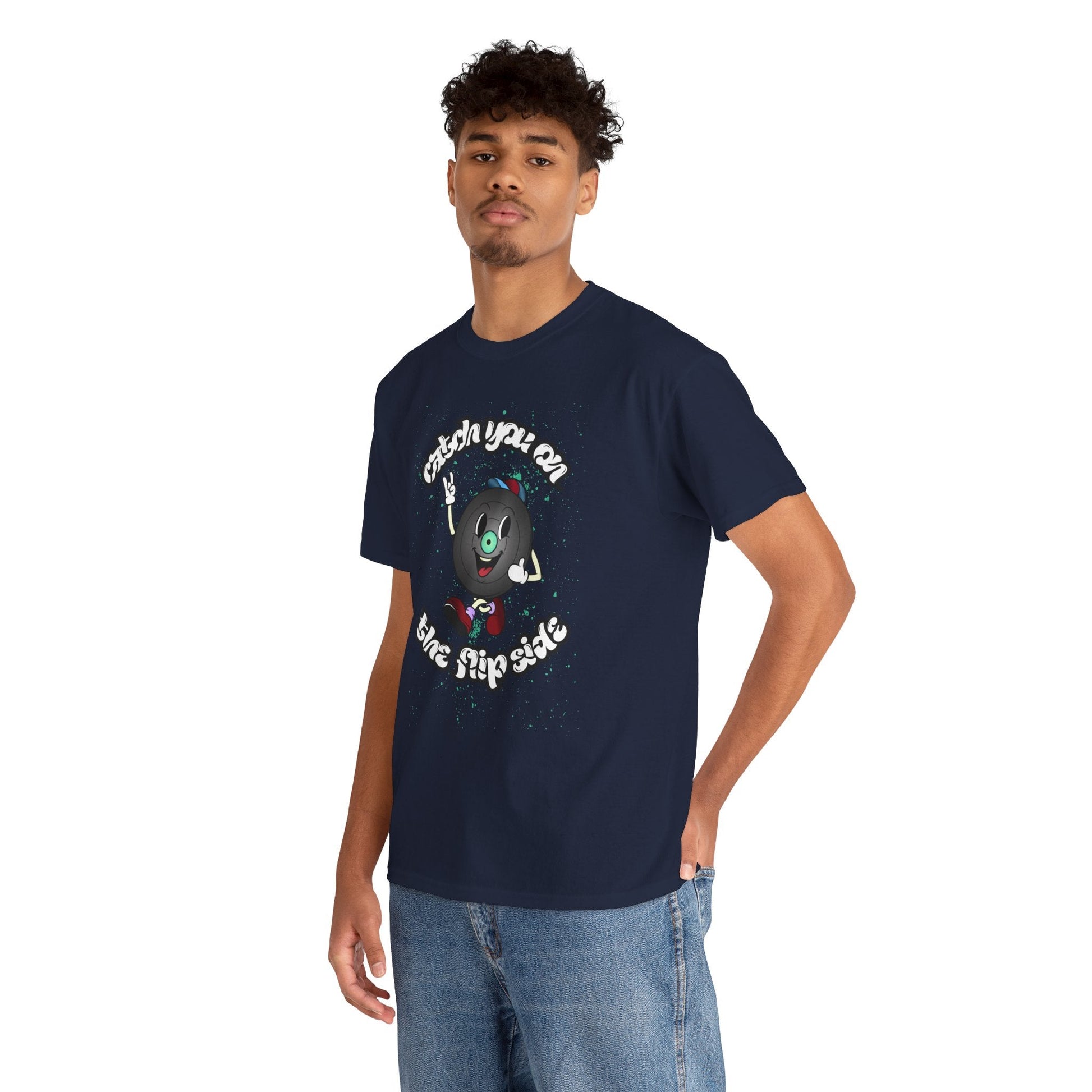 Catch You On The Flip Side Men's Vinyl T-Shirt
